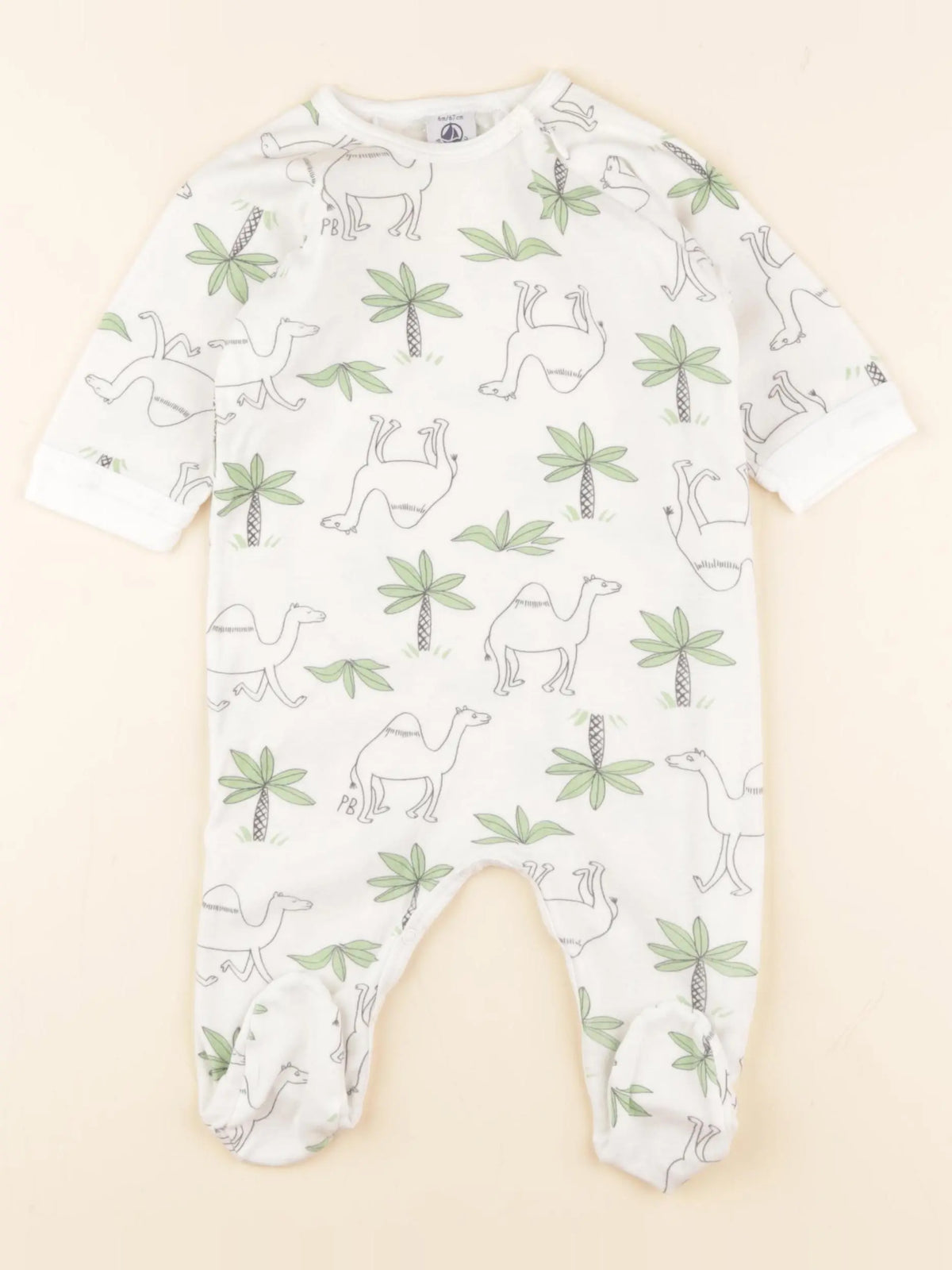 Petit Bateau - pyjama coton multicolore - 6 mois