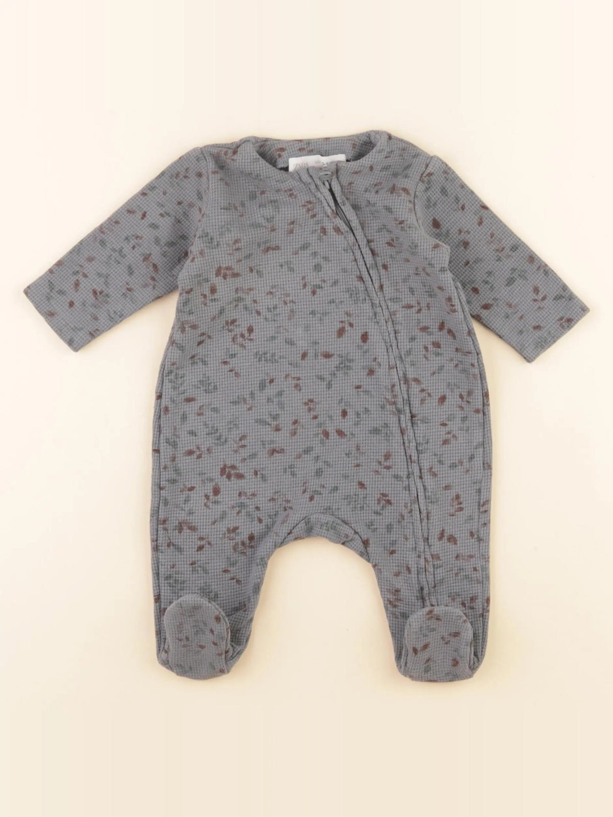 Zara - pyjama coton vert - 0/1 mois
