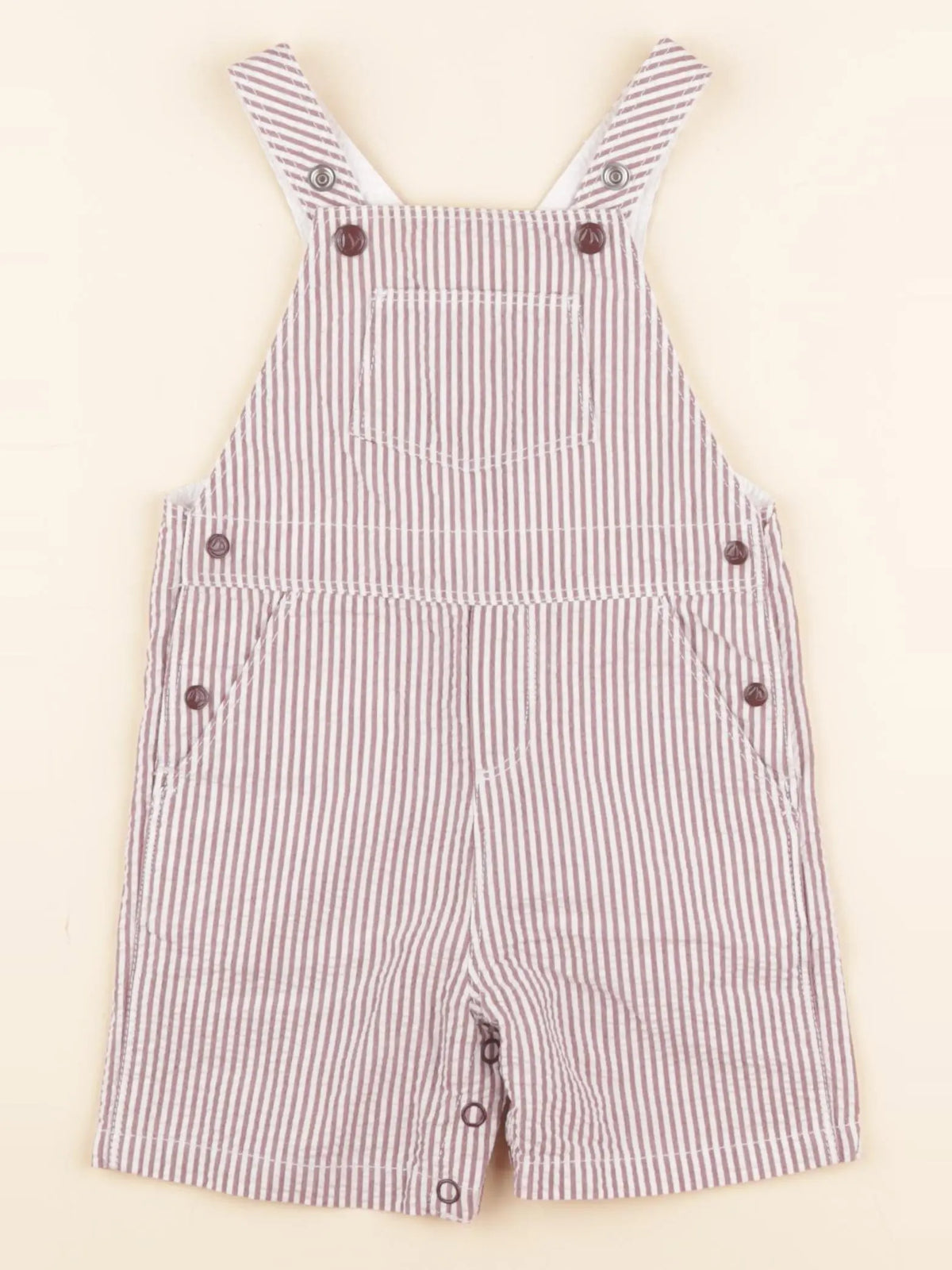 Petit Bateau - salopette rouge - 12 mois