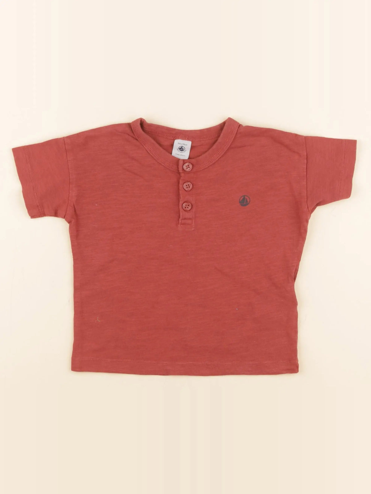 Petit Bateau - tee-shirt rouge - 3 ans