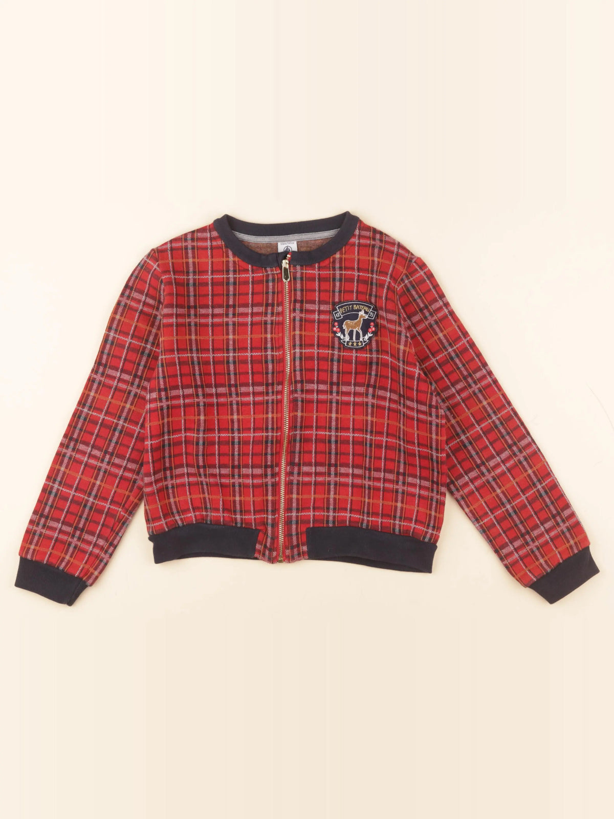 Petit Bateau - veste multicolore - 10 ans