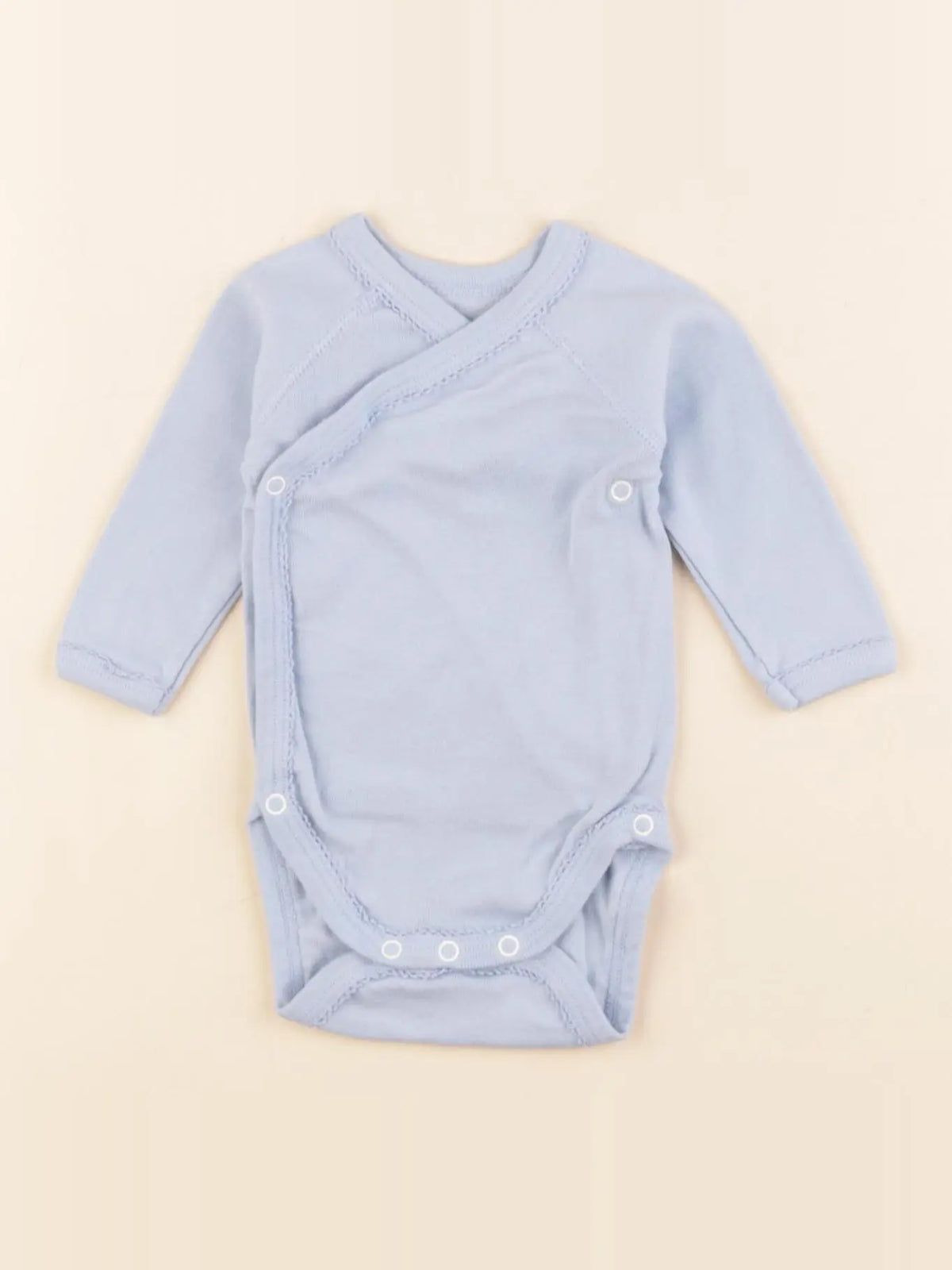 Petit Bateau - body bleu - 1 mois