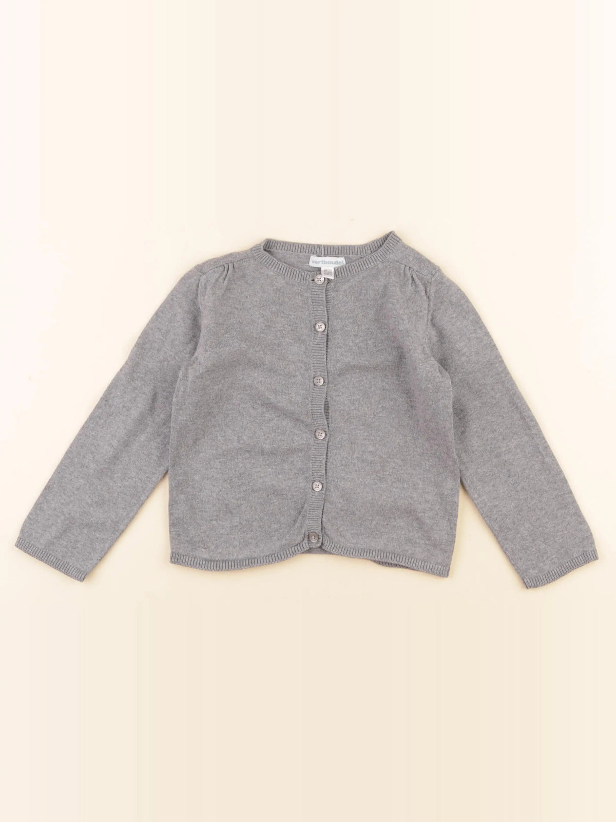 Vertbaudet - gilet gris - 3 ans
