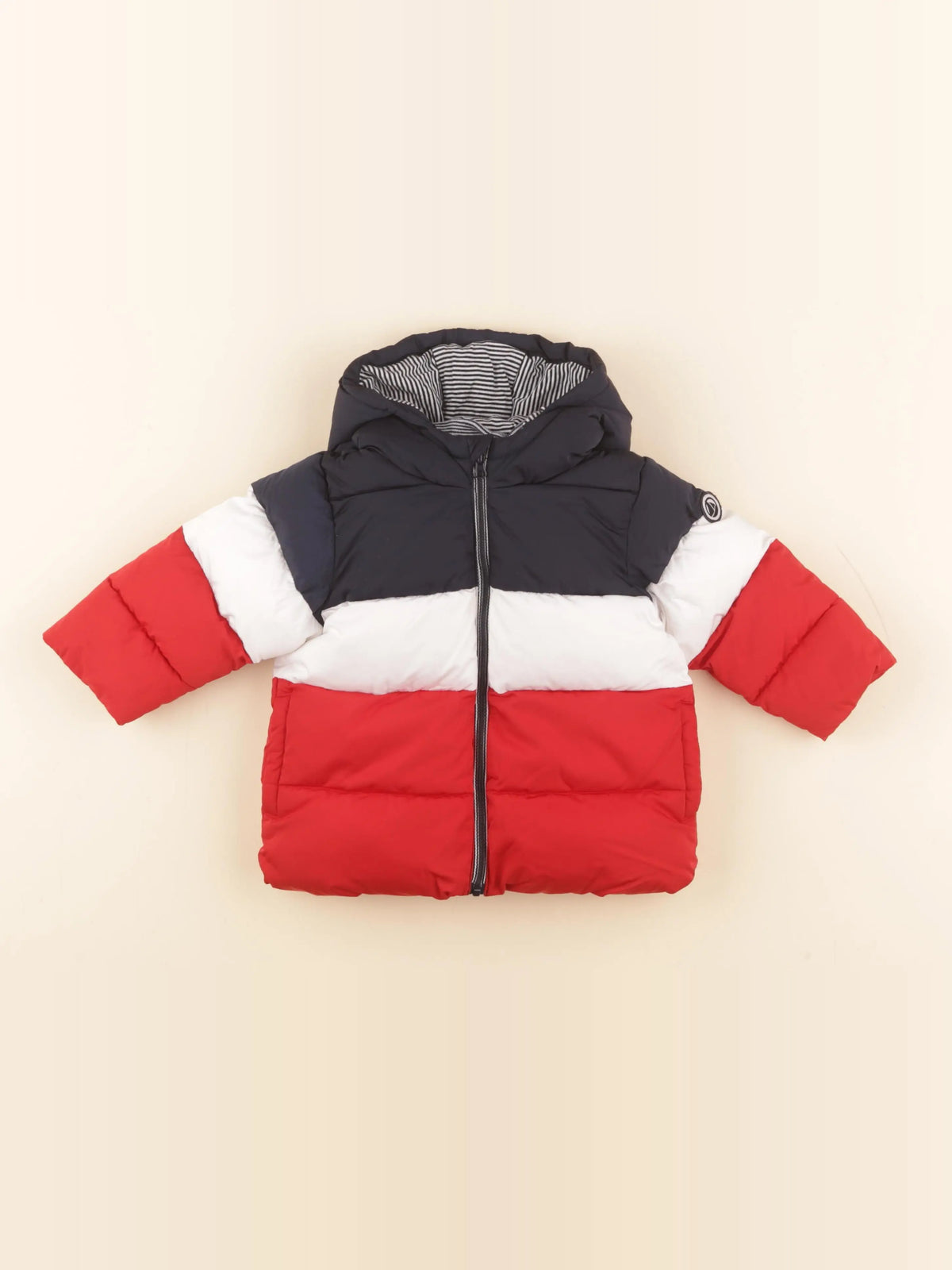 Petit Bateau - doudoune multicolore - 12 mois