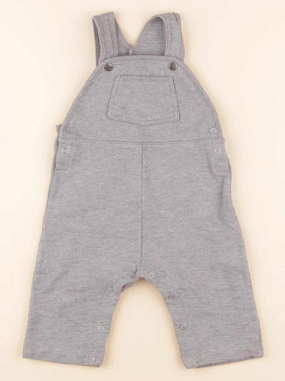 Petit Bateau - salopette gris - 6 mois