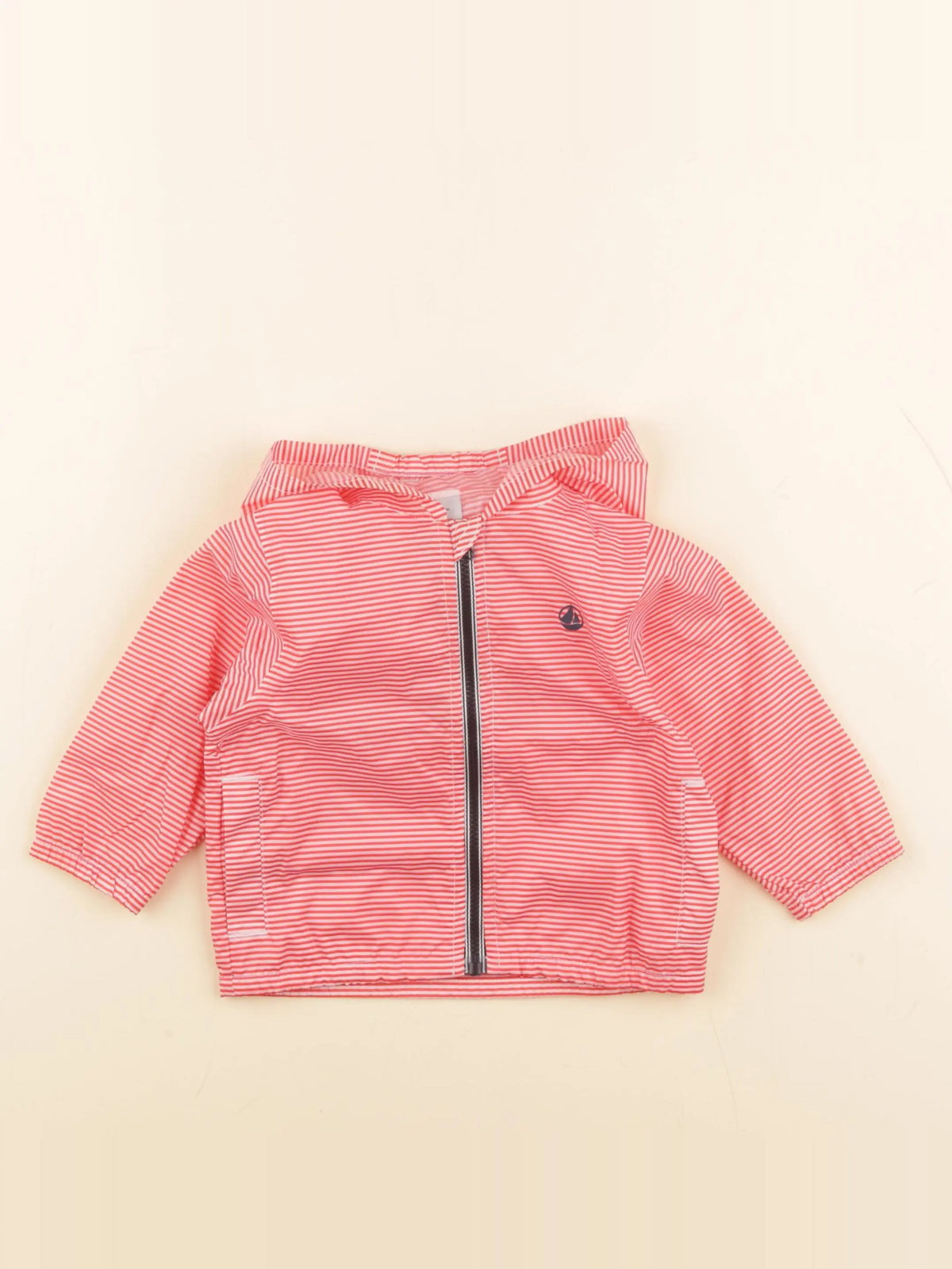 Petit Bateau - coupe-vent rose - 6 mois