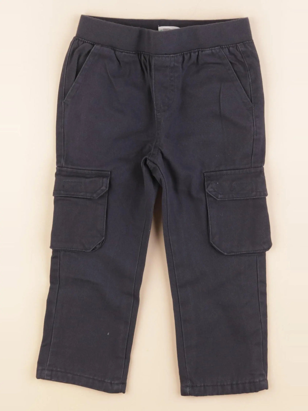 Vertbaudet - pantalon doublé bleu - 3 ans