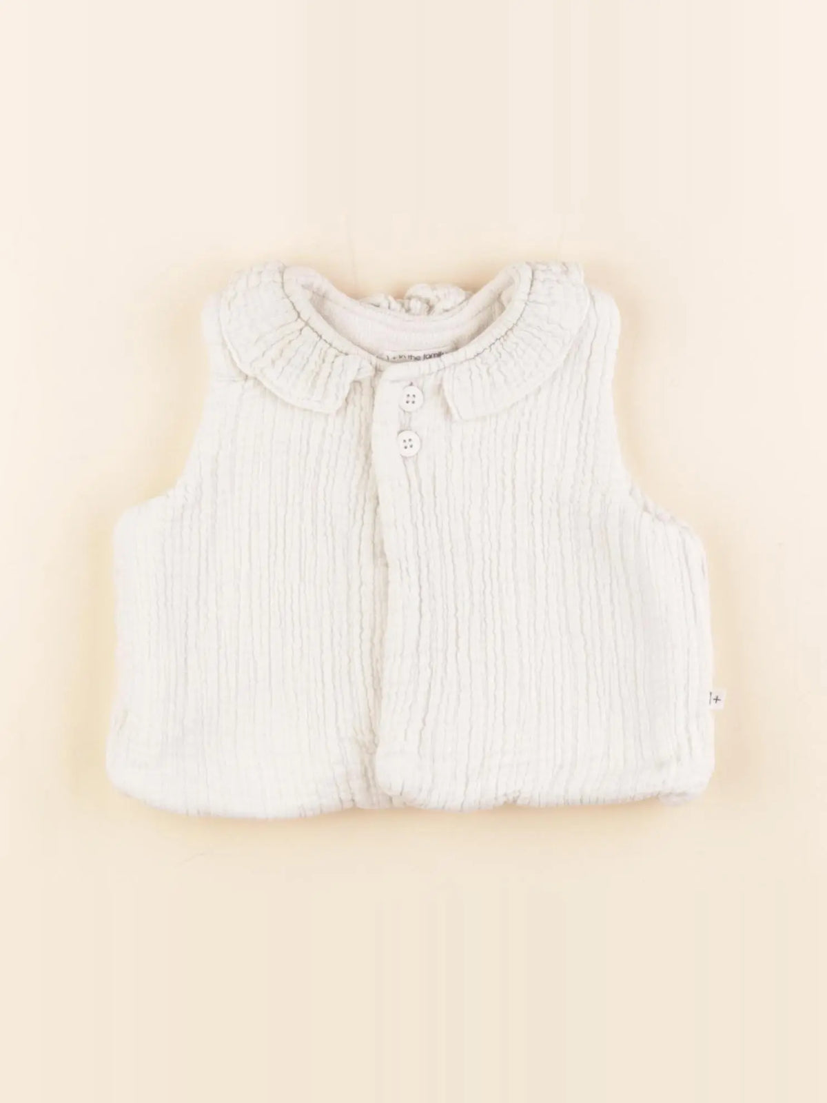 1+ In the family - gilet beige - 3 mois