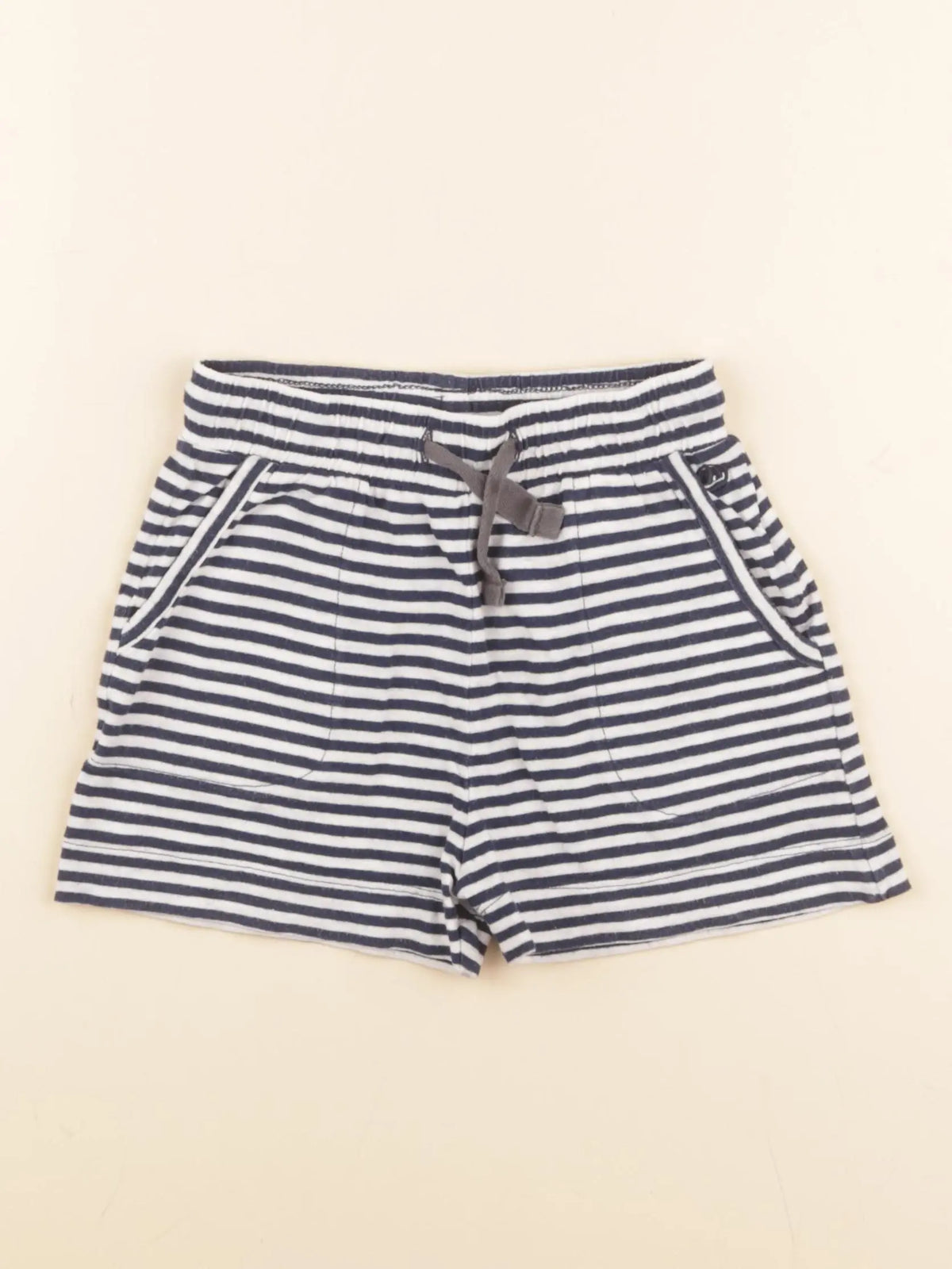 Petit Bateau - short bleu, blanc - 4 ans