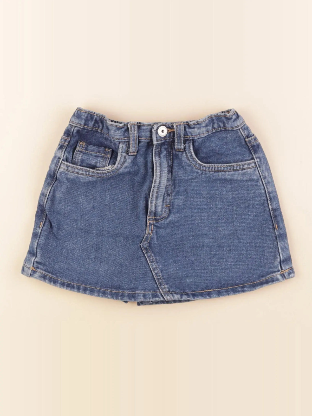 Vertbaudet - jupe short bleu - 4 ans