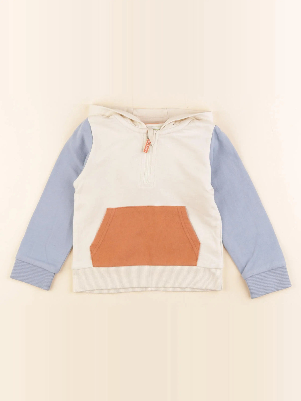 Vertbaudet - sweat beige - 36 mois