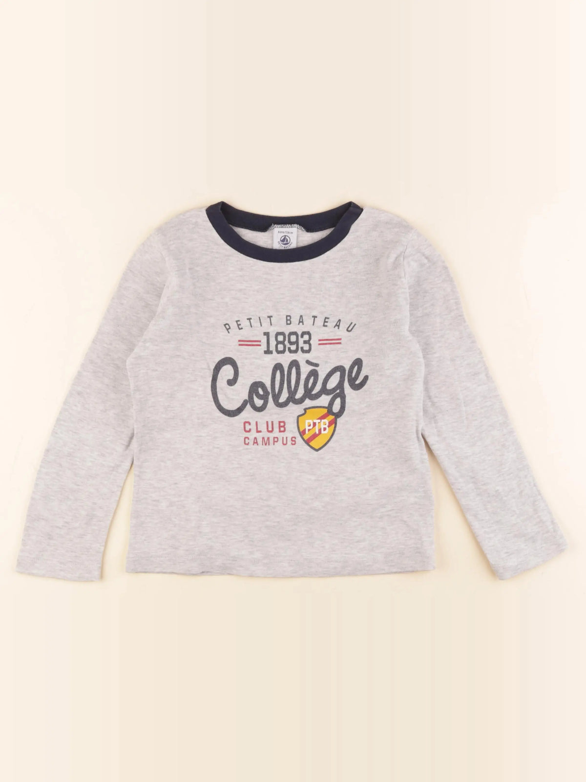 Petit Bateau - maillot de corps gris - 6 ans