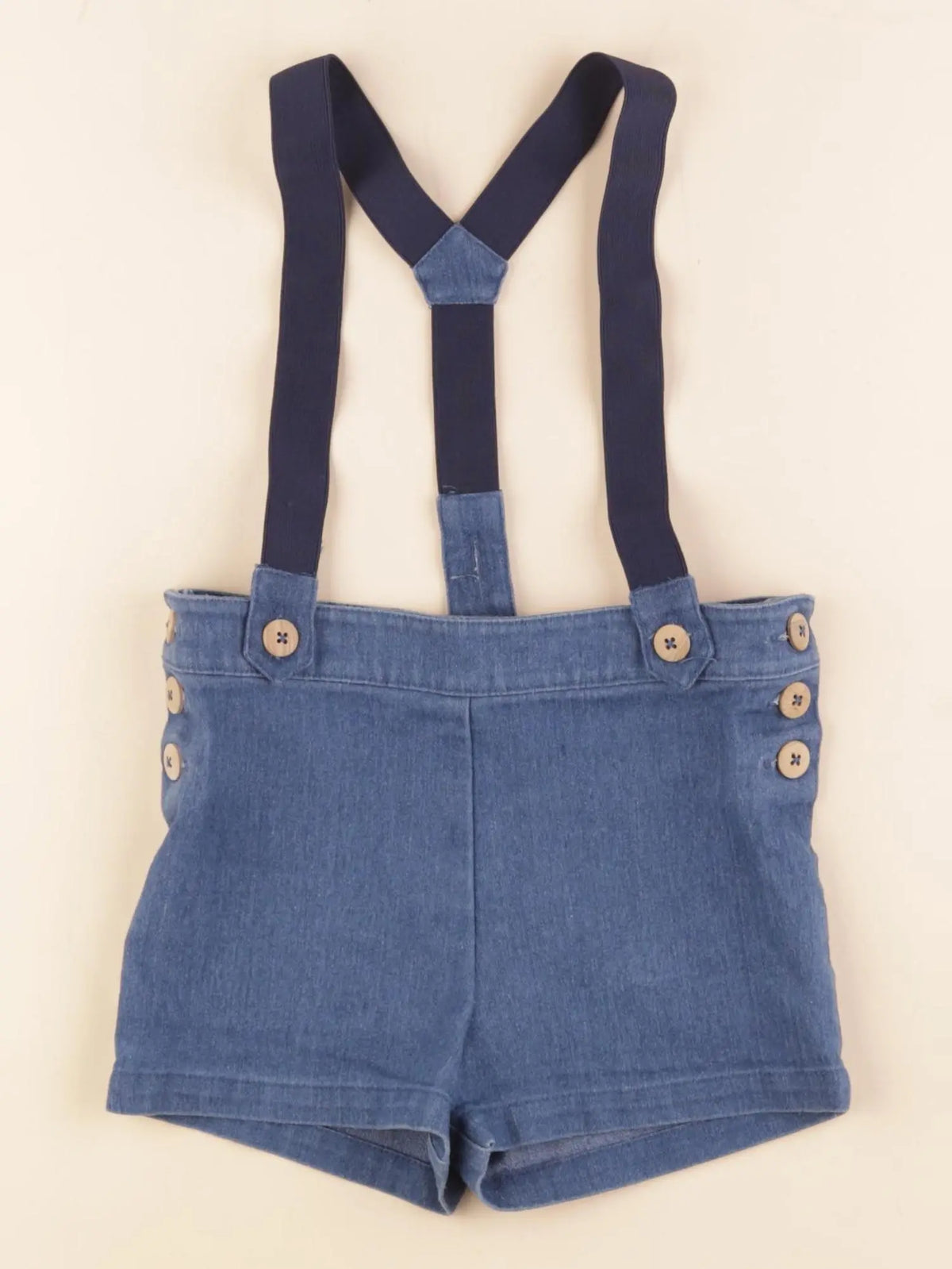 Frangin Frangine - short bleu - 3 ans