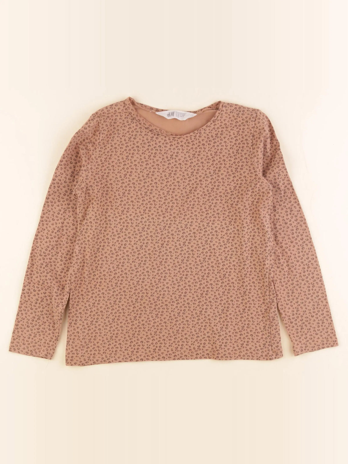 H&M - tee-shirt marron - 6/7 ans