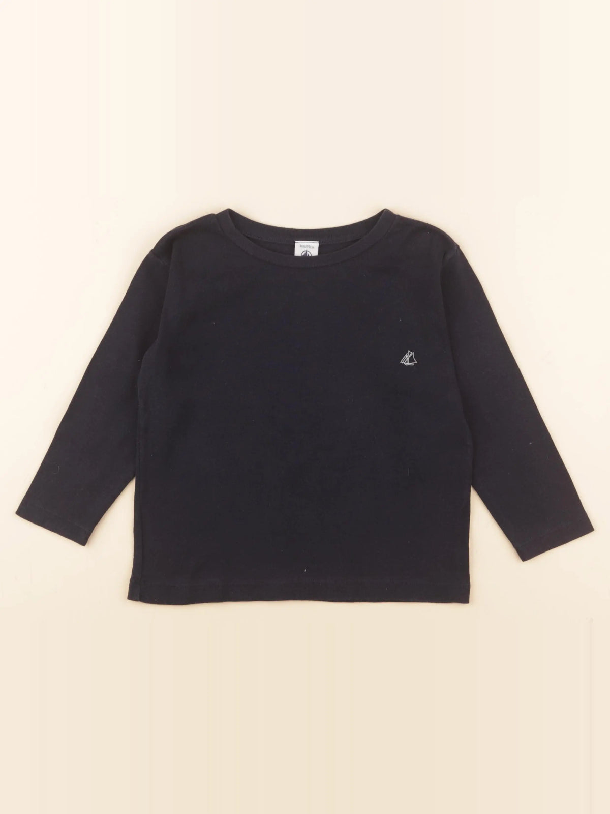 Petit Bateau - tee-shirt bleu - 3 ans