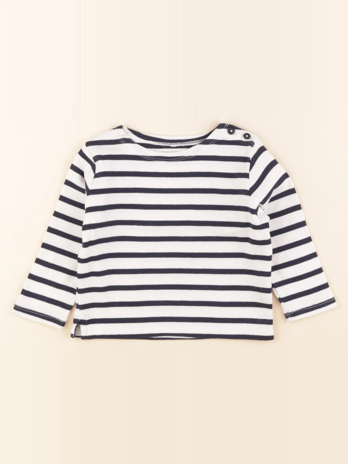 Boutchou - tee-shirt bleu, blanc - 18 mois