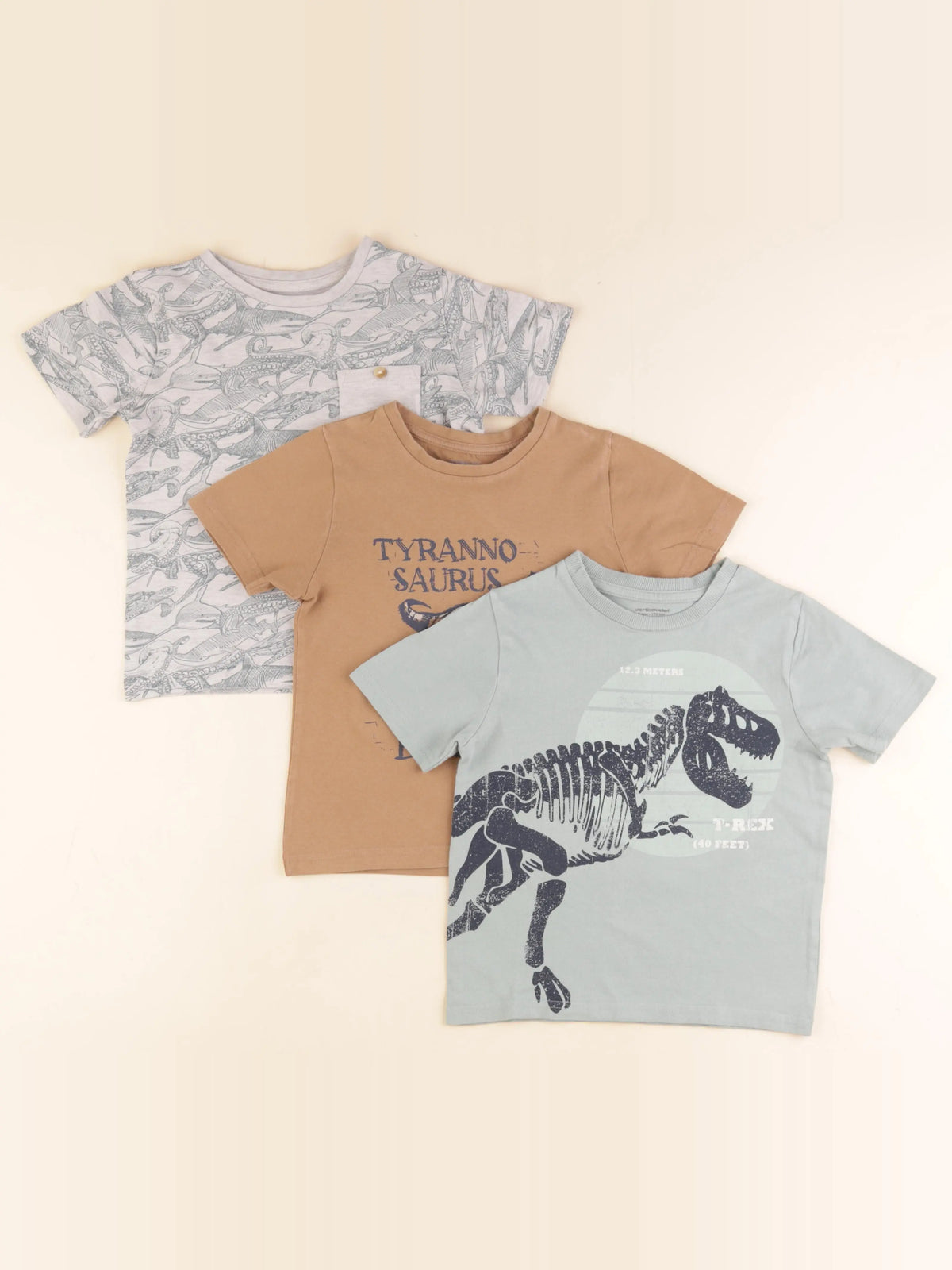 Vertbaudet - lot de 3 tee-shirts vert - 5 ans