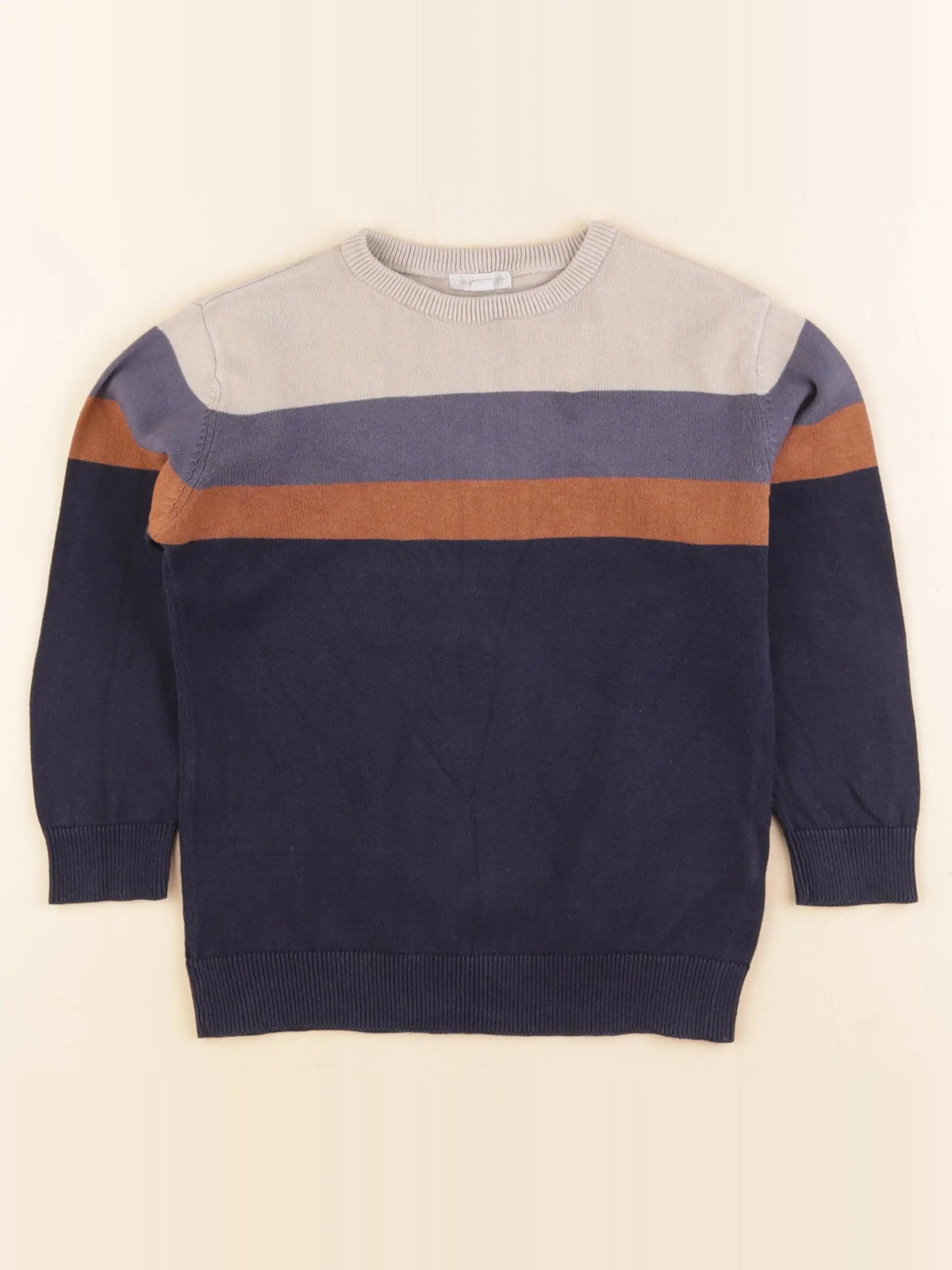Vertbaudet - pull beige - 6 ans