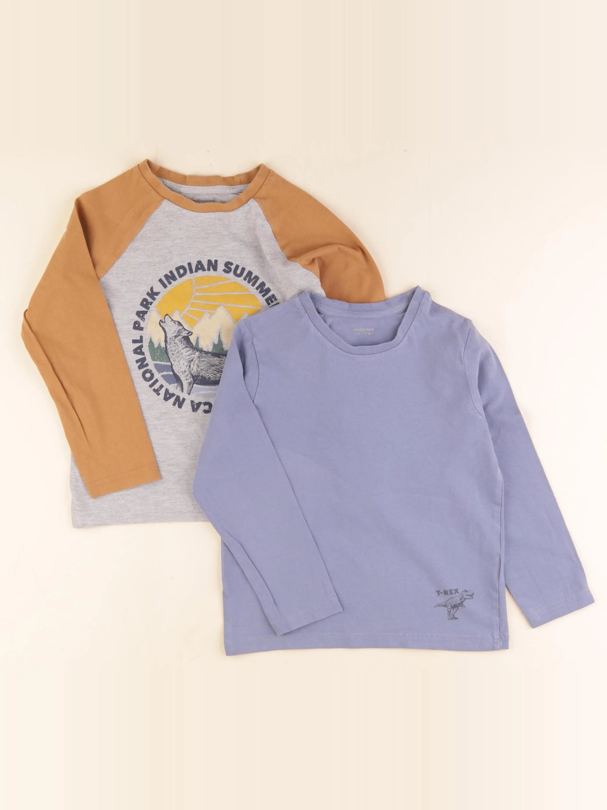 Vertbaudet - lot de 2 tee-shirts bleu - 6 ans