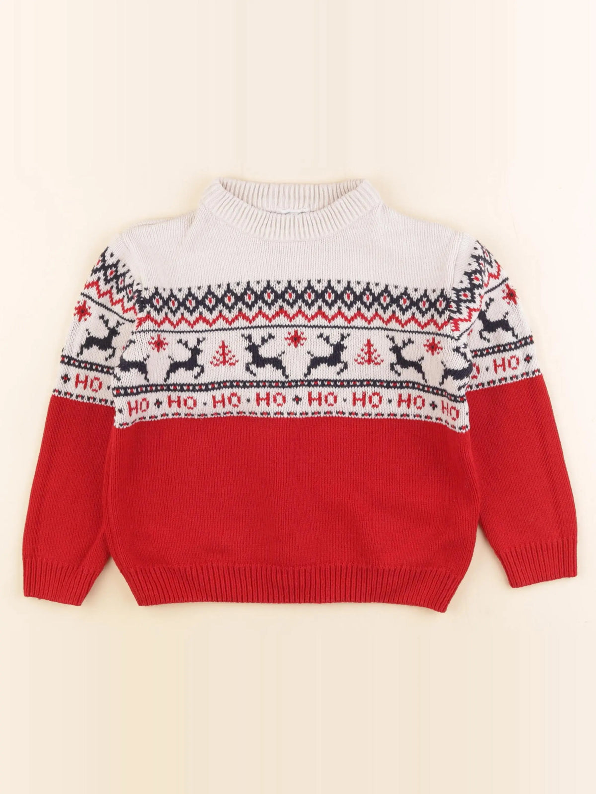 Vertbaudet - pull rouge - 6 ans
