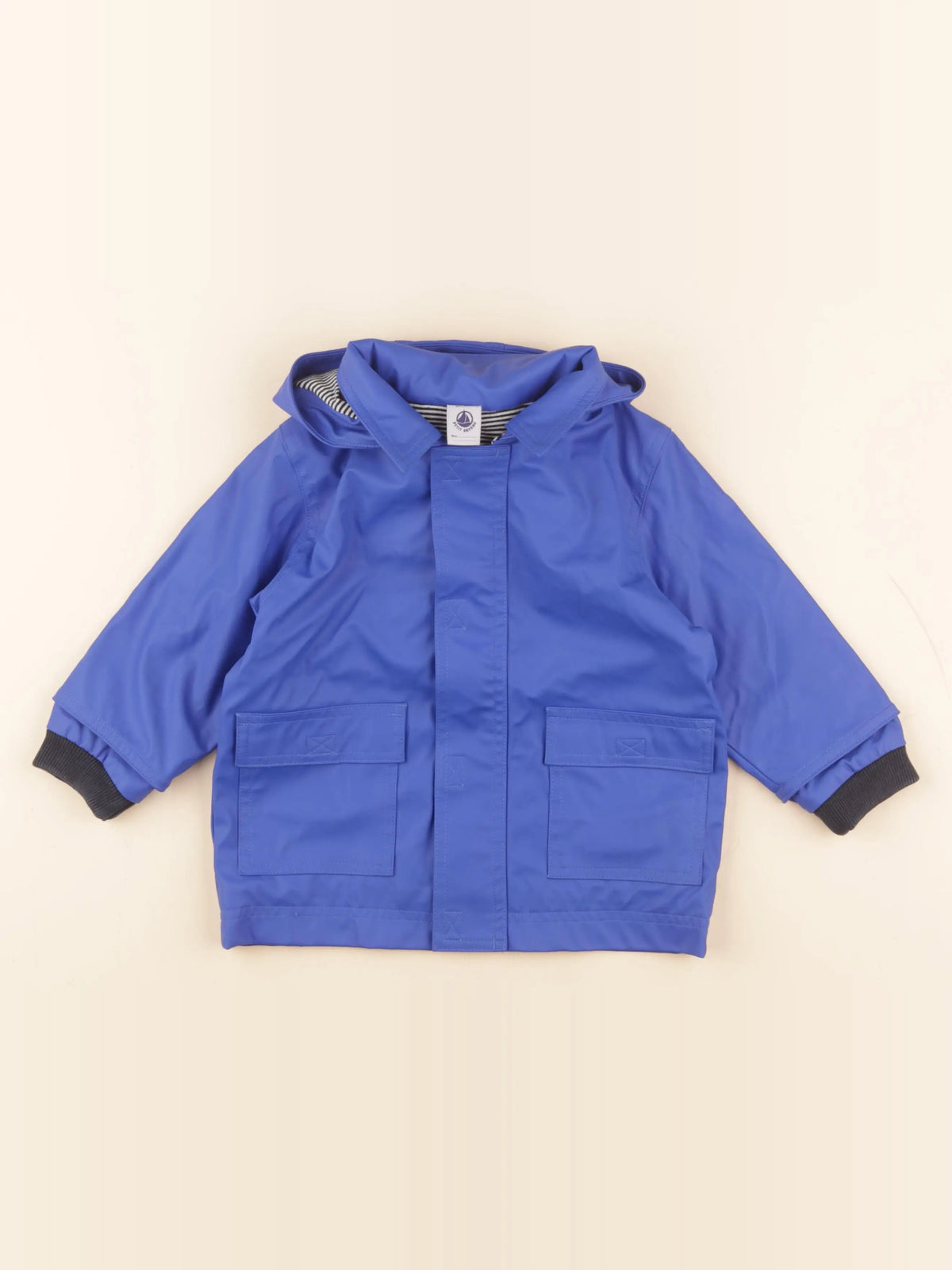 Petit Bateau - imperméable bleu - 18 mois