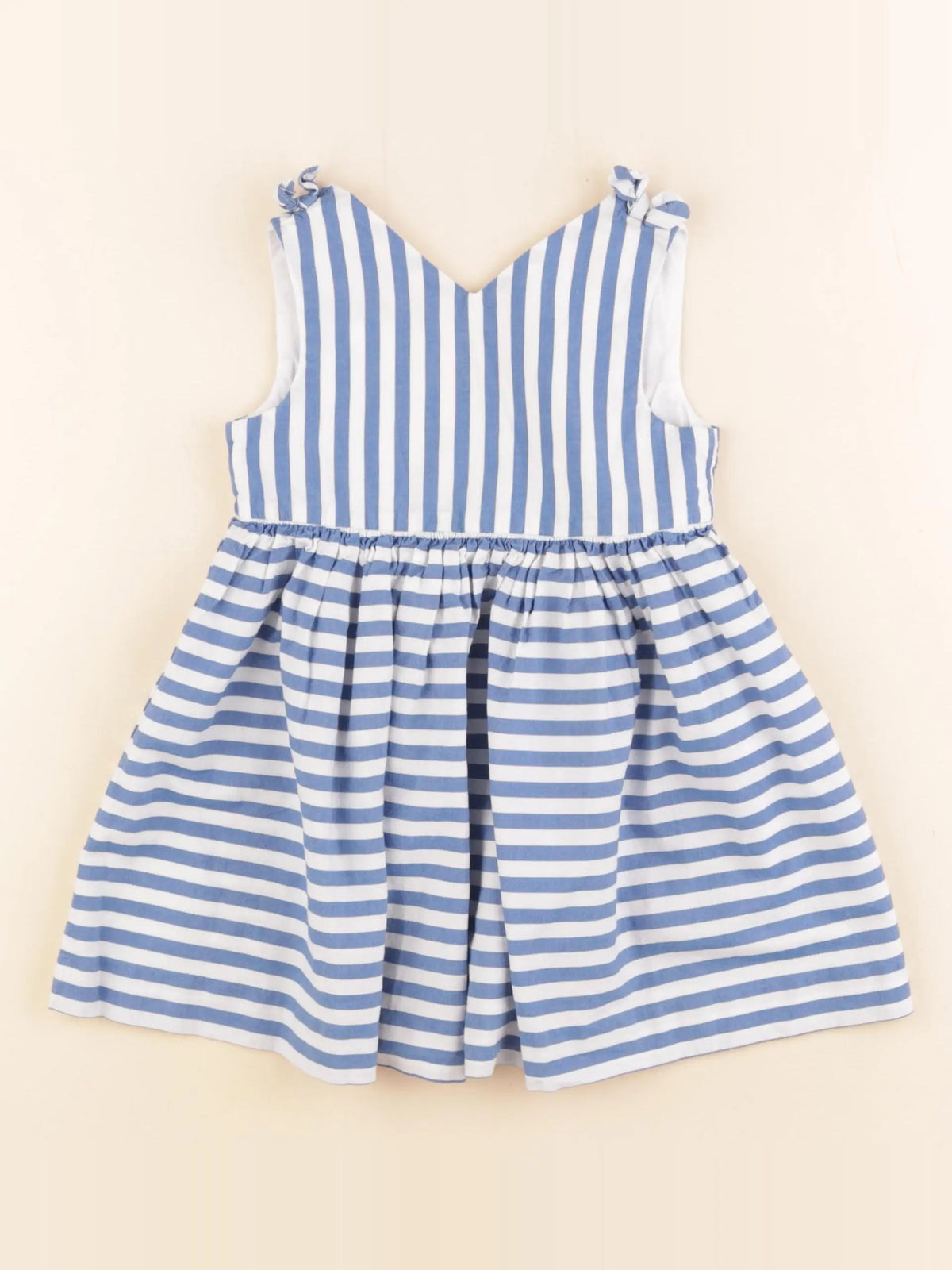 Jacadi - robe blanc, bleu - 24 mois