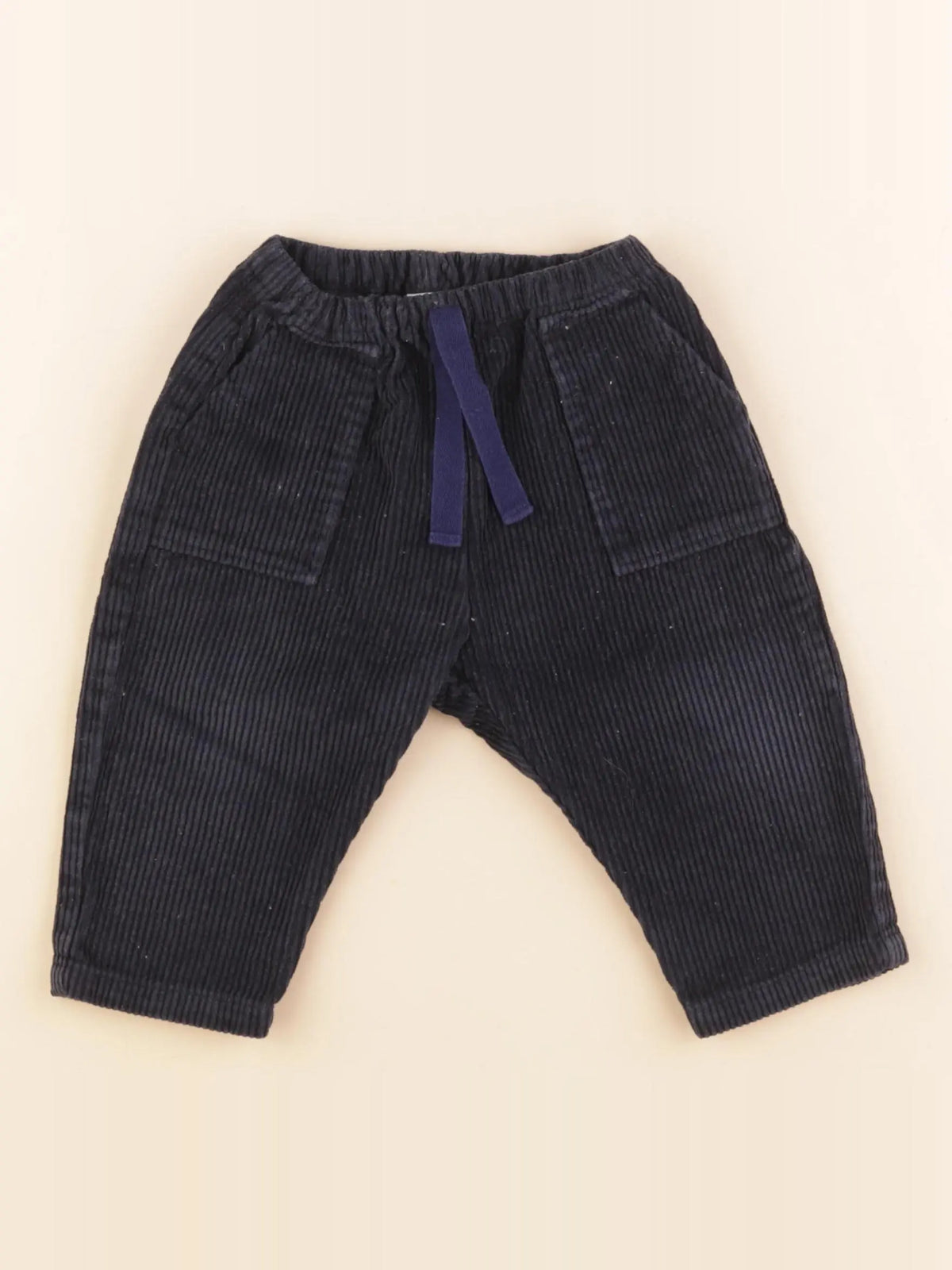 Petit Bateau - pantalon bleu - 18 mois