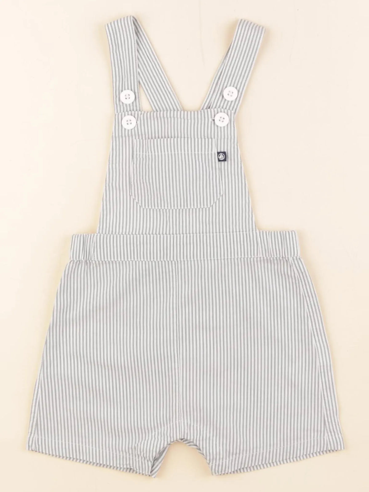 Petit Bateau - salopette vert - 12 mois