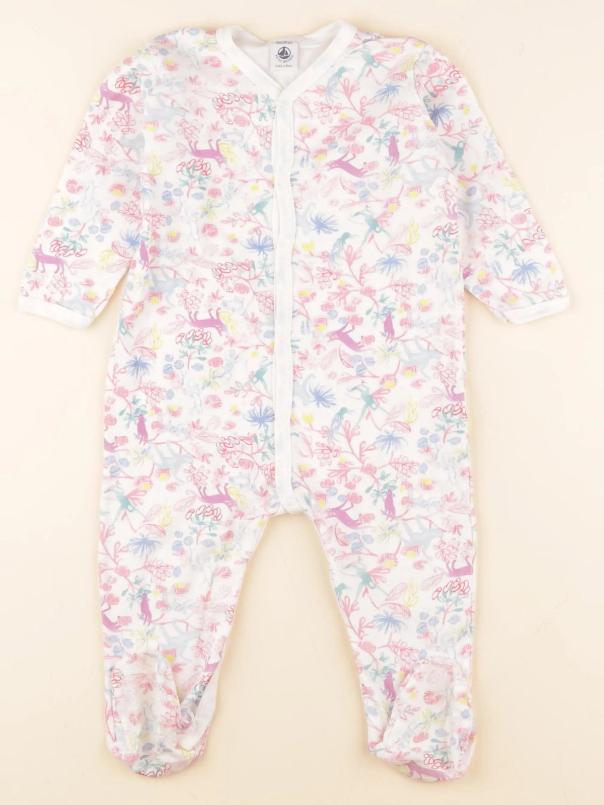 Petit Bateau - pyjama coton multicolore - 18 mois