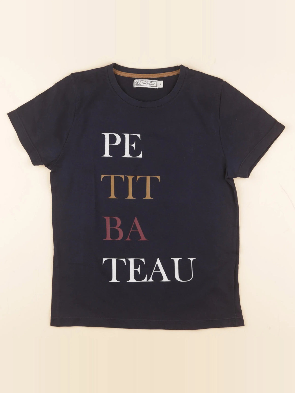 Petit Bateau - tee-shirt bleu - 14 ans