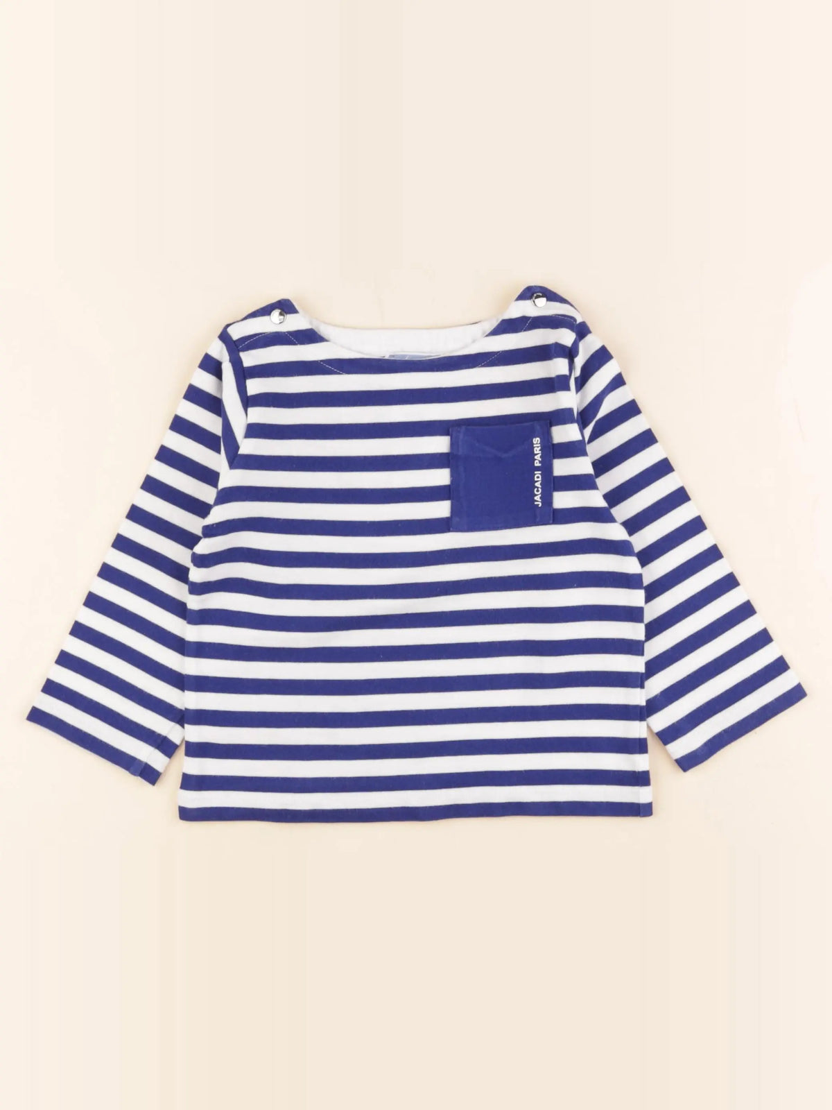 Jacadi - tee-shirt bleu, blanc - 36 mois