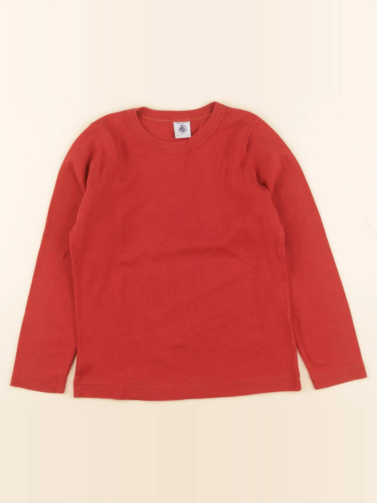 Petit Bateau - tee-shirt rouge - 8 ans