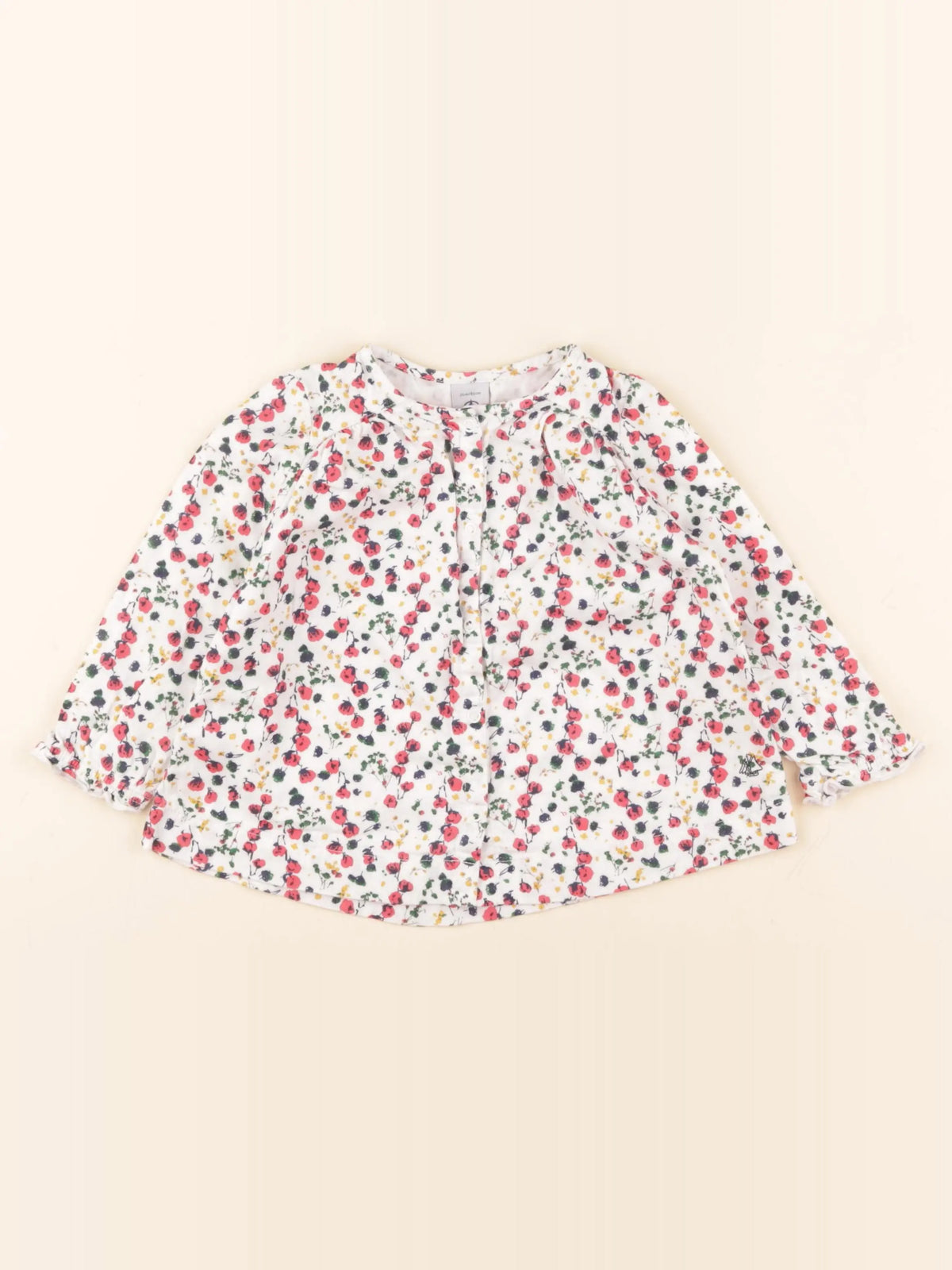Petit Bateau - blouse multicolore - 24 mois