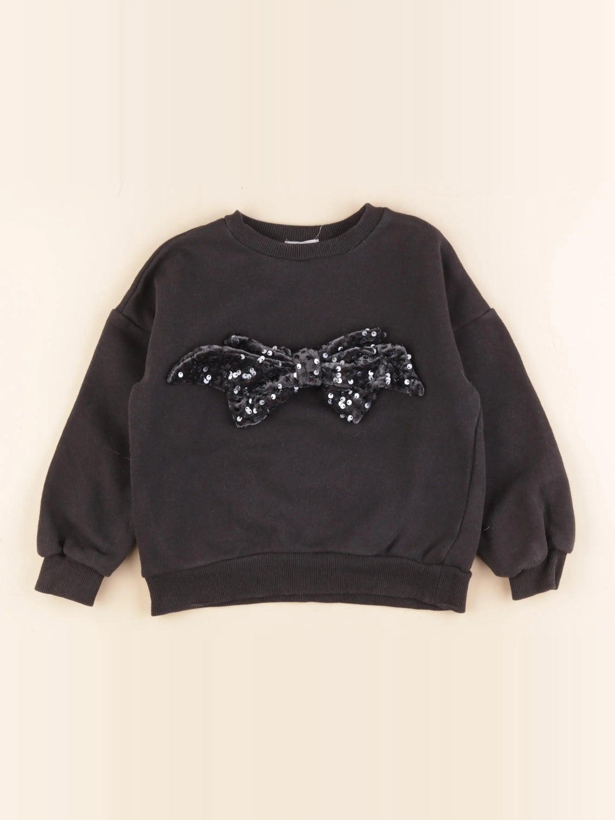 Vertbaudet - sweat noir - 5 ans