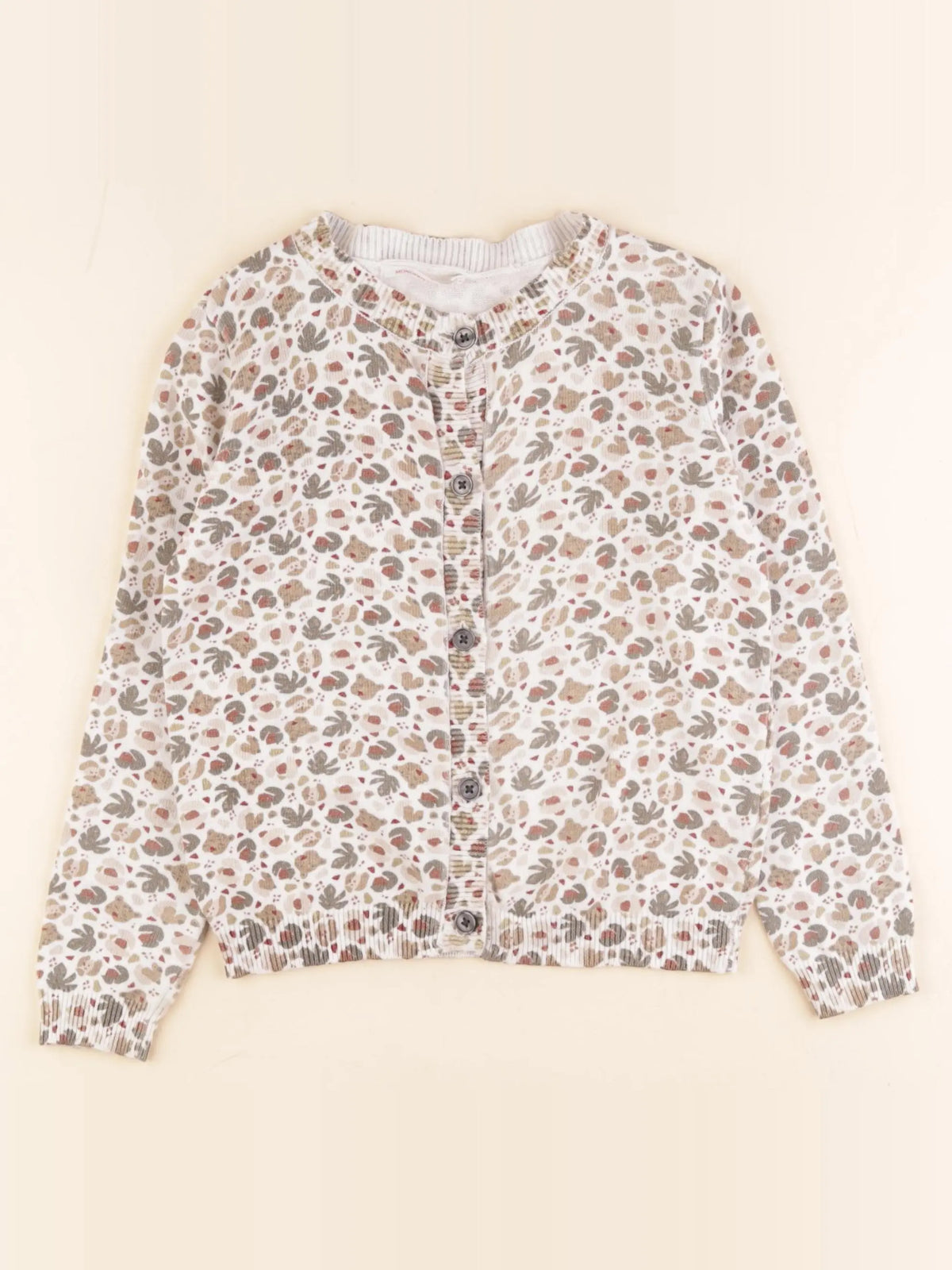Monoprix - gilet beige - 5 ans