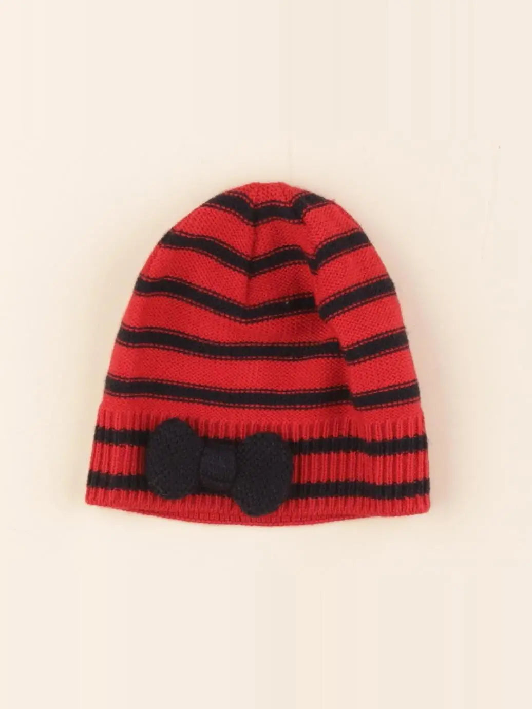 Petit Bateau - bonnet rouge - 2/4 ans