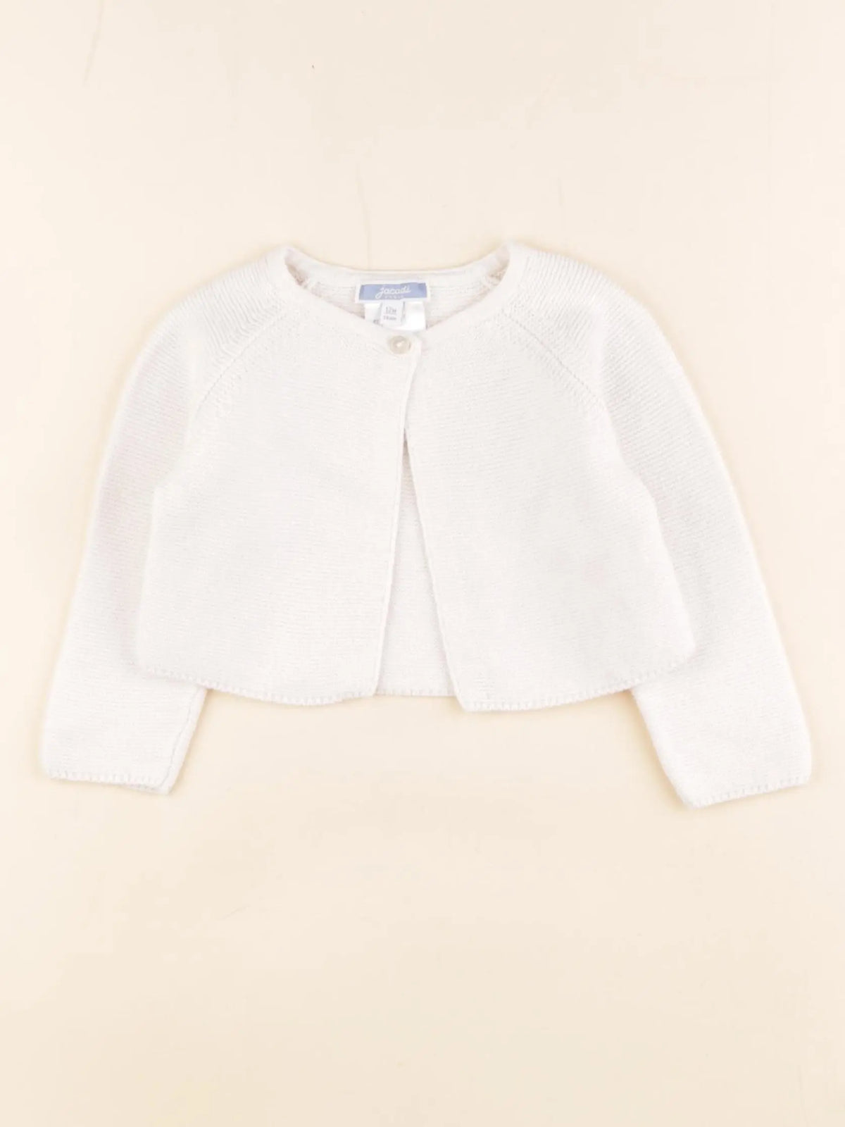 Jacadi - gilet beige - 12 mois