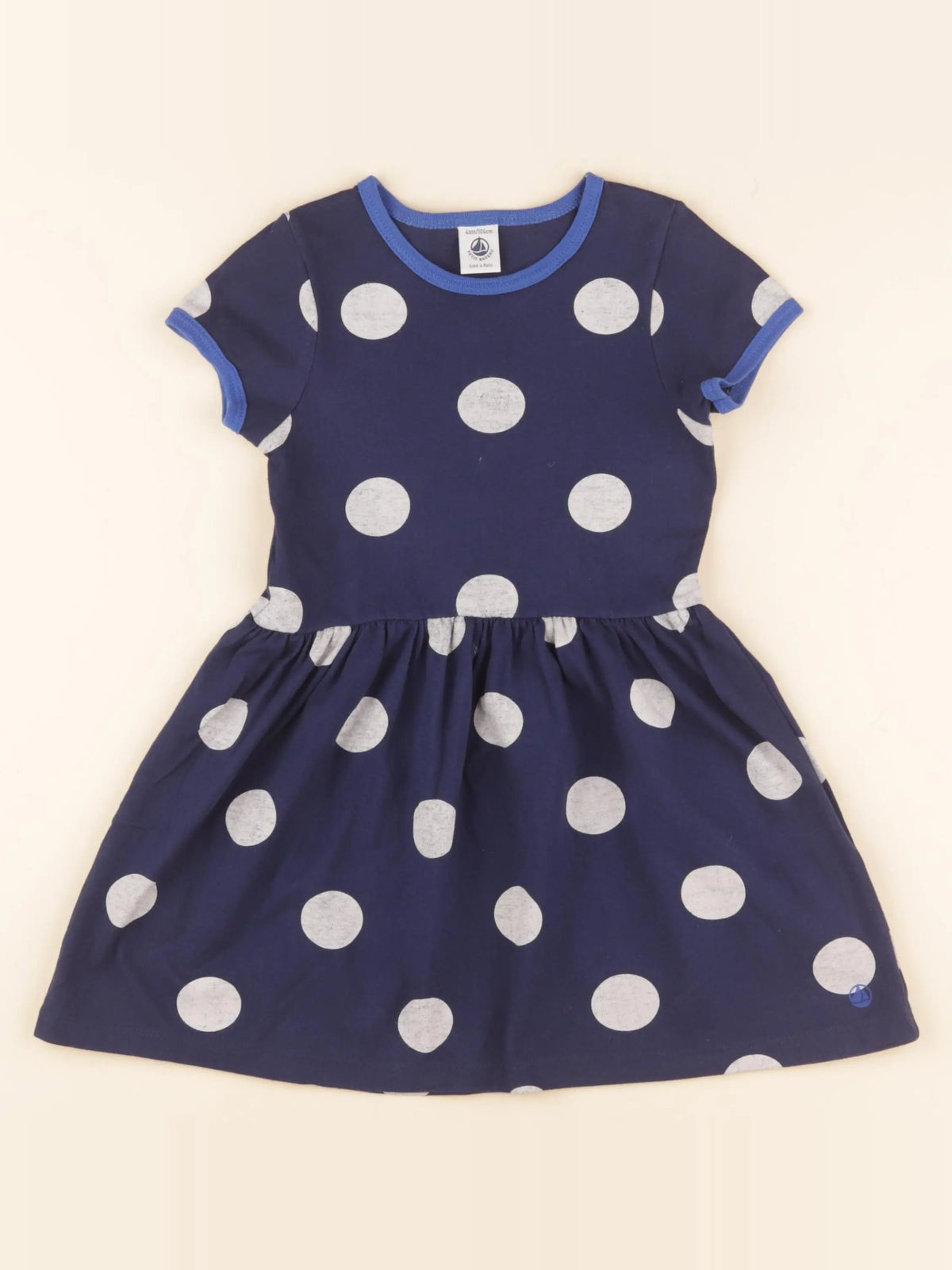 Petit Bateau - robe bleu - 4 ans