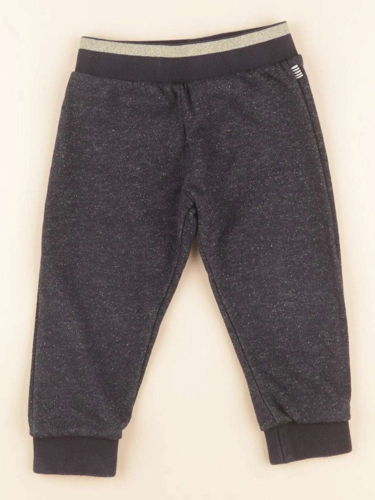 Petit Bateau - jogging bleu, or - 24 mois