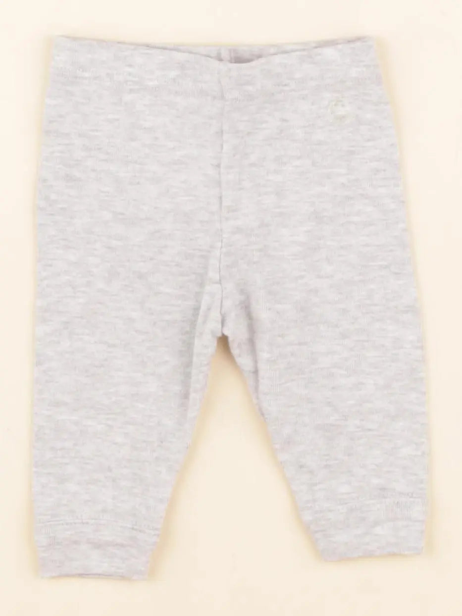 Petit Bateau - legging gris - 3 mois