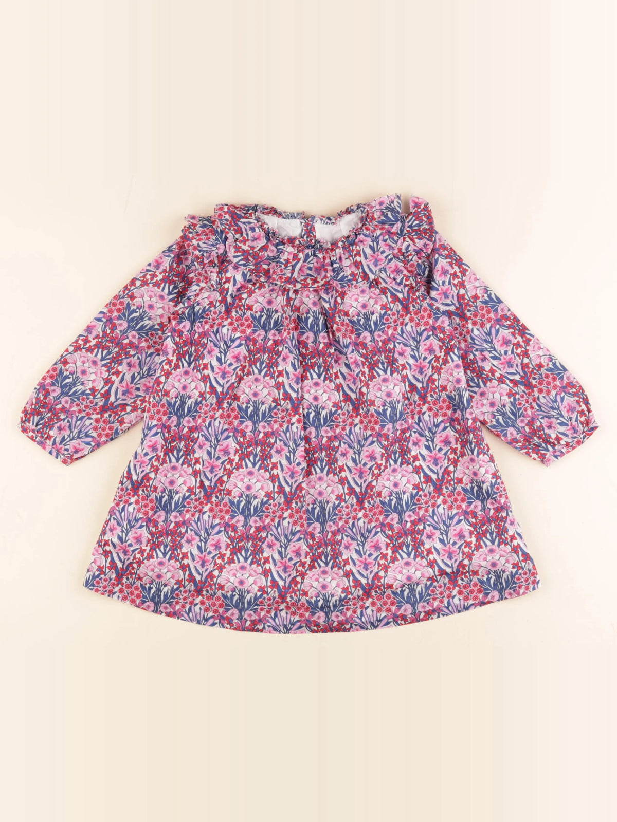 Jacadi - robe liberty multicolore - 24 mois