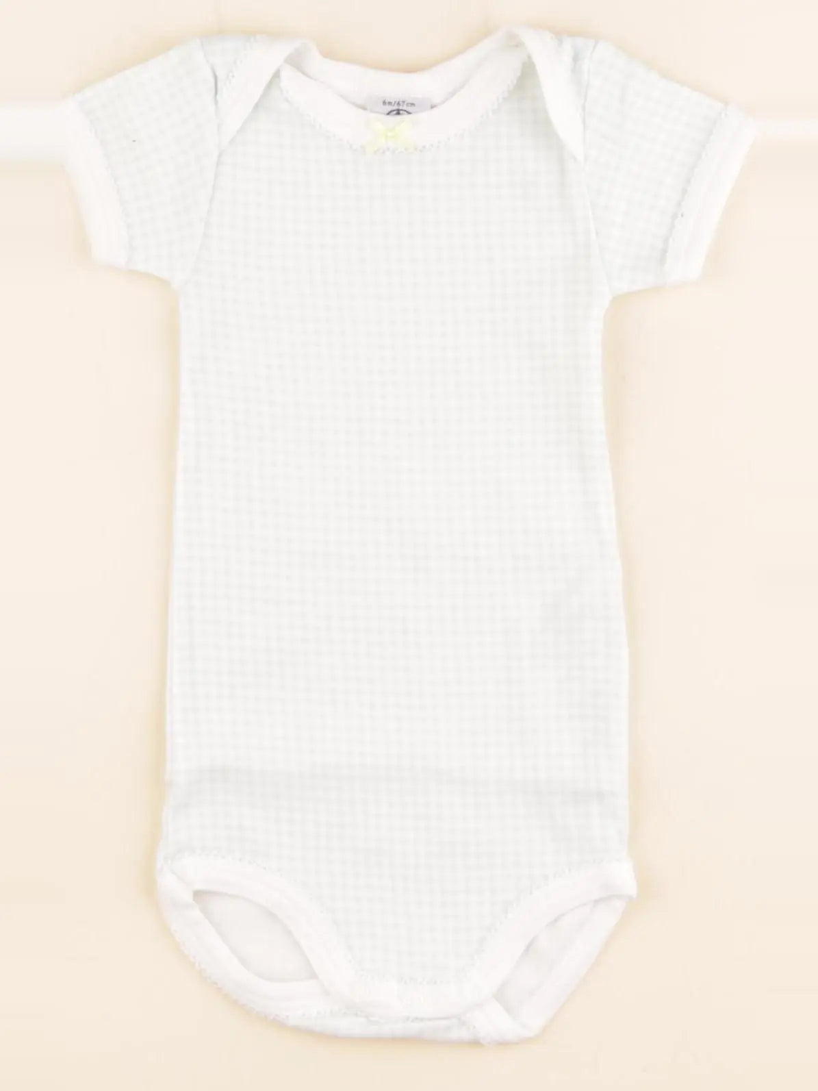 Petit Bateau - body vert - 6 mois