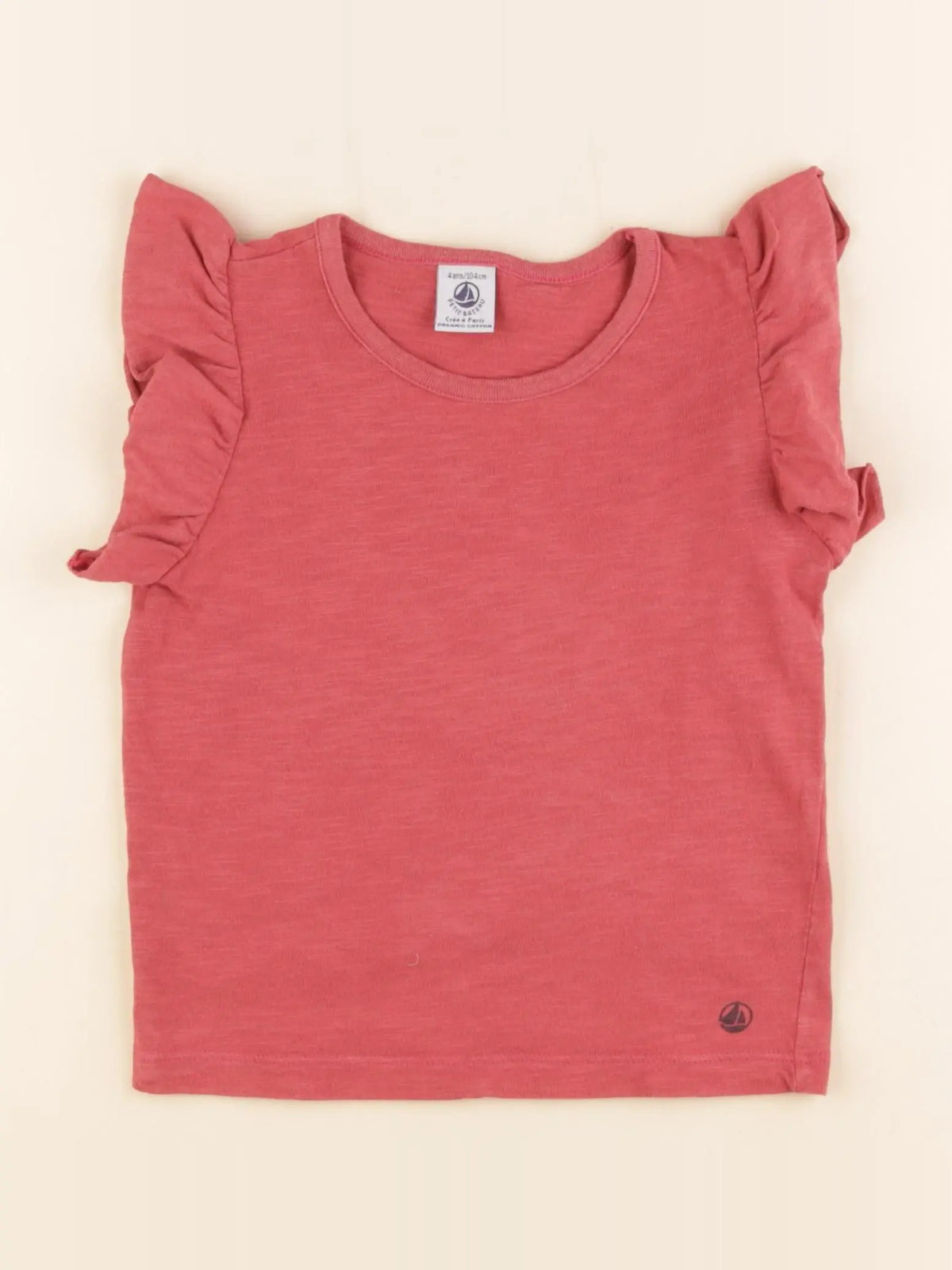 Petit Bateau - tee-shirt rose - 4 ans