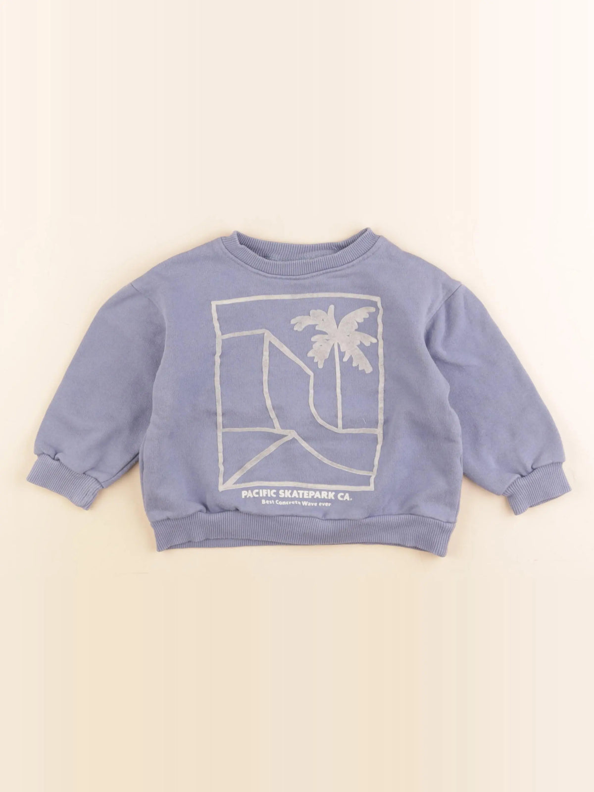 Zara - sweat bleu - 18/24 mois