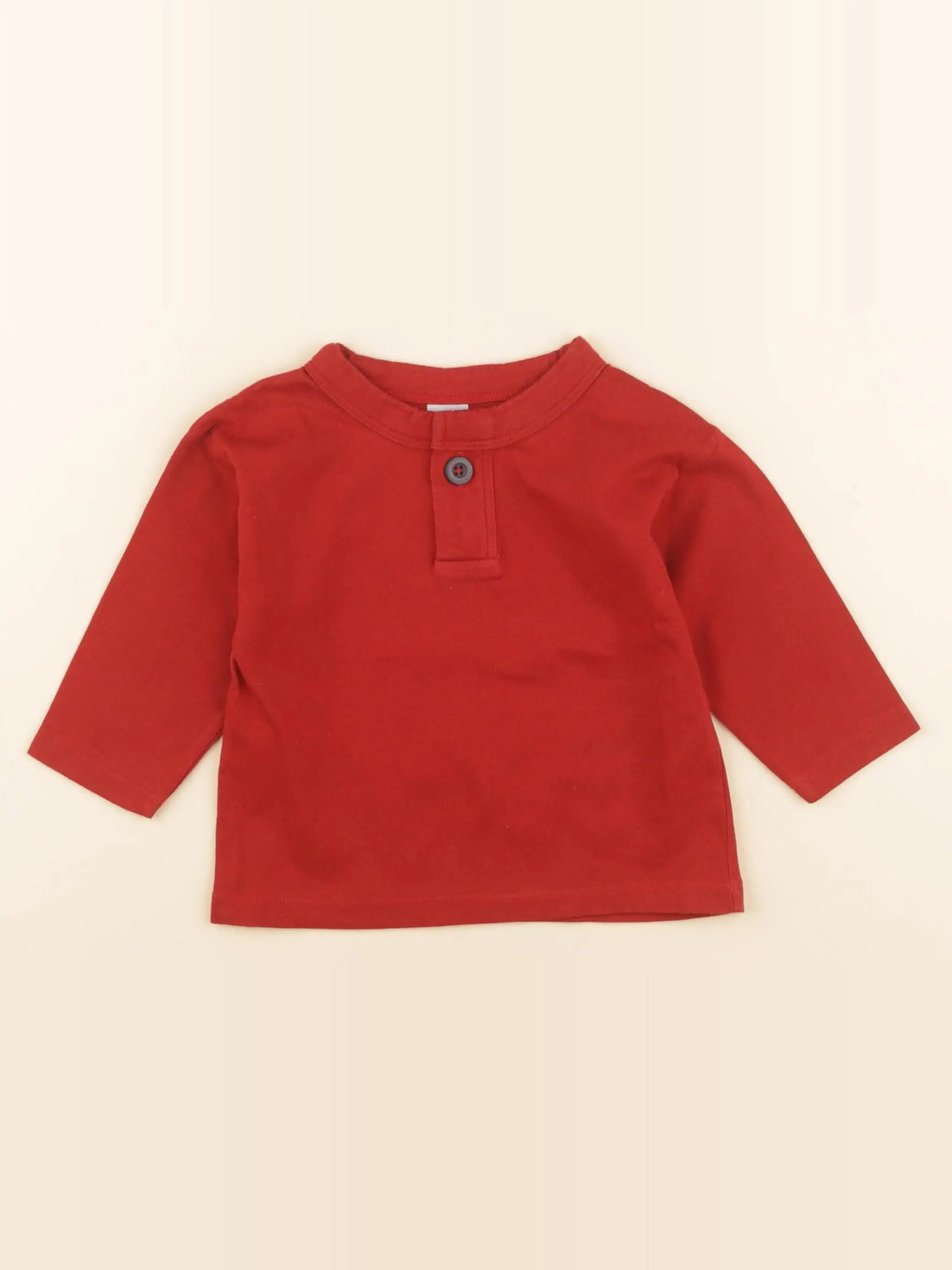 Petit Bateau - tee-shirt rouge - 12 mois
