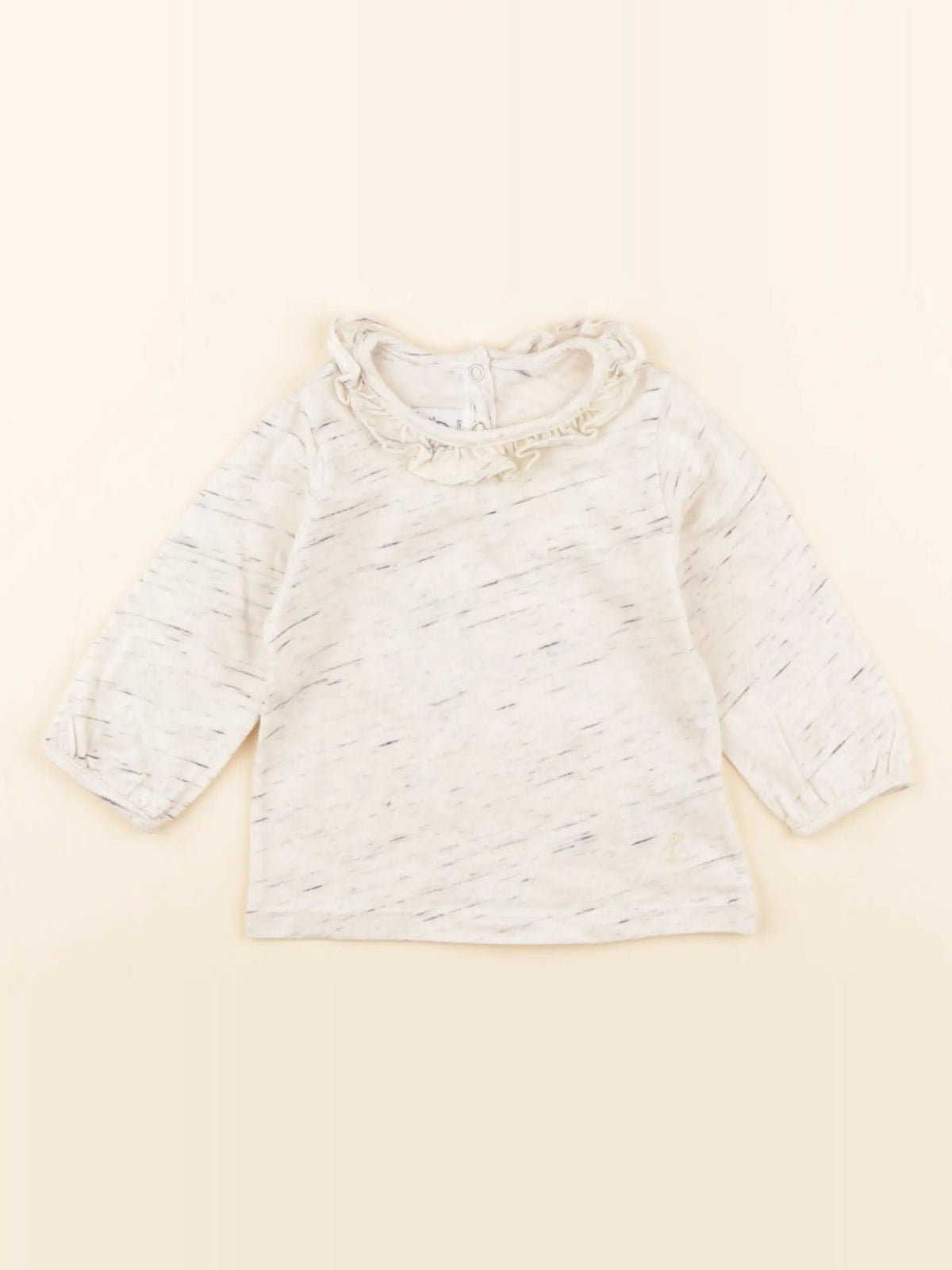 Petit Bateau - tee-shirt beige - 6 mois
