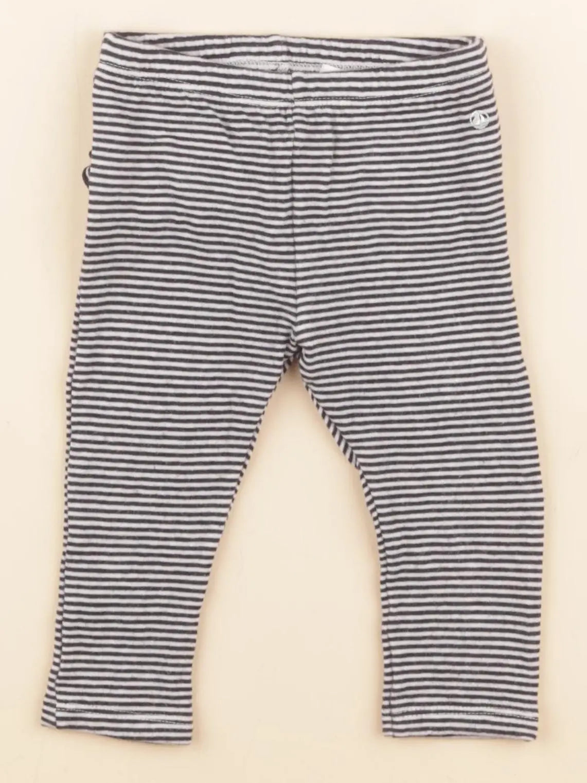 Petit Bateau - legging volants au dos blanc, bleu - 12 mois
