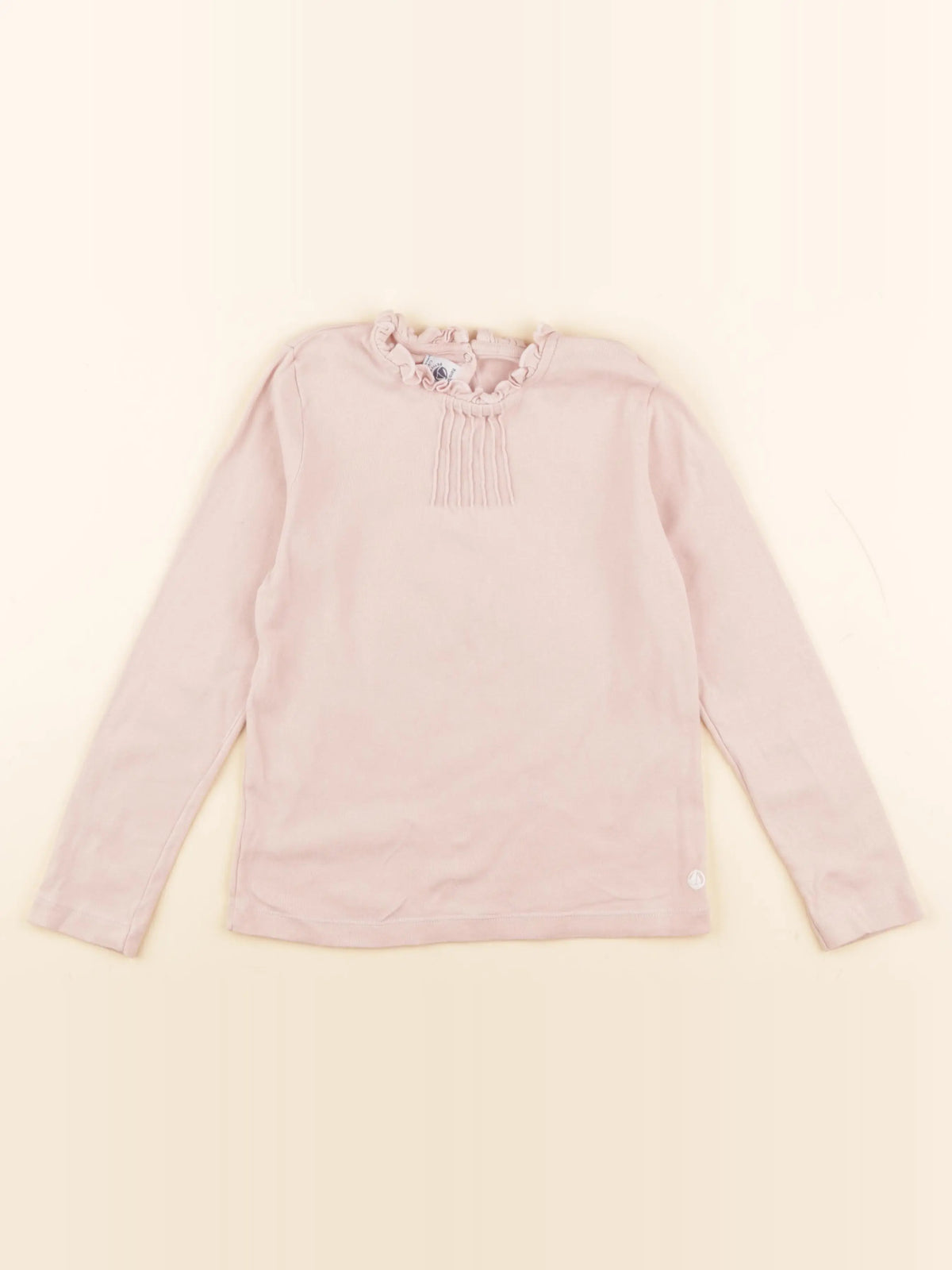 Petit Bateau - tee-shirt rose - 8 ans