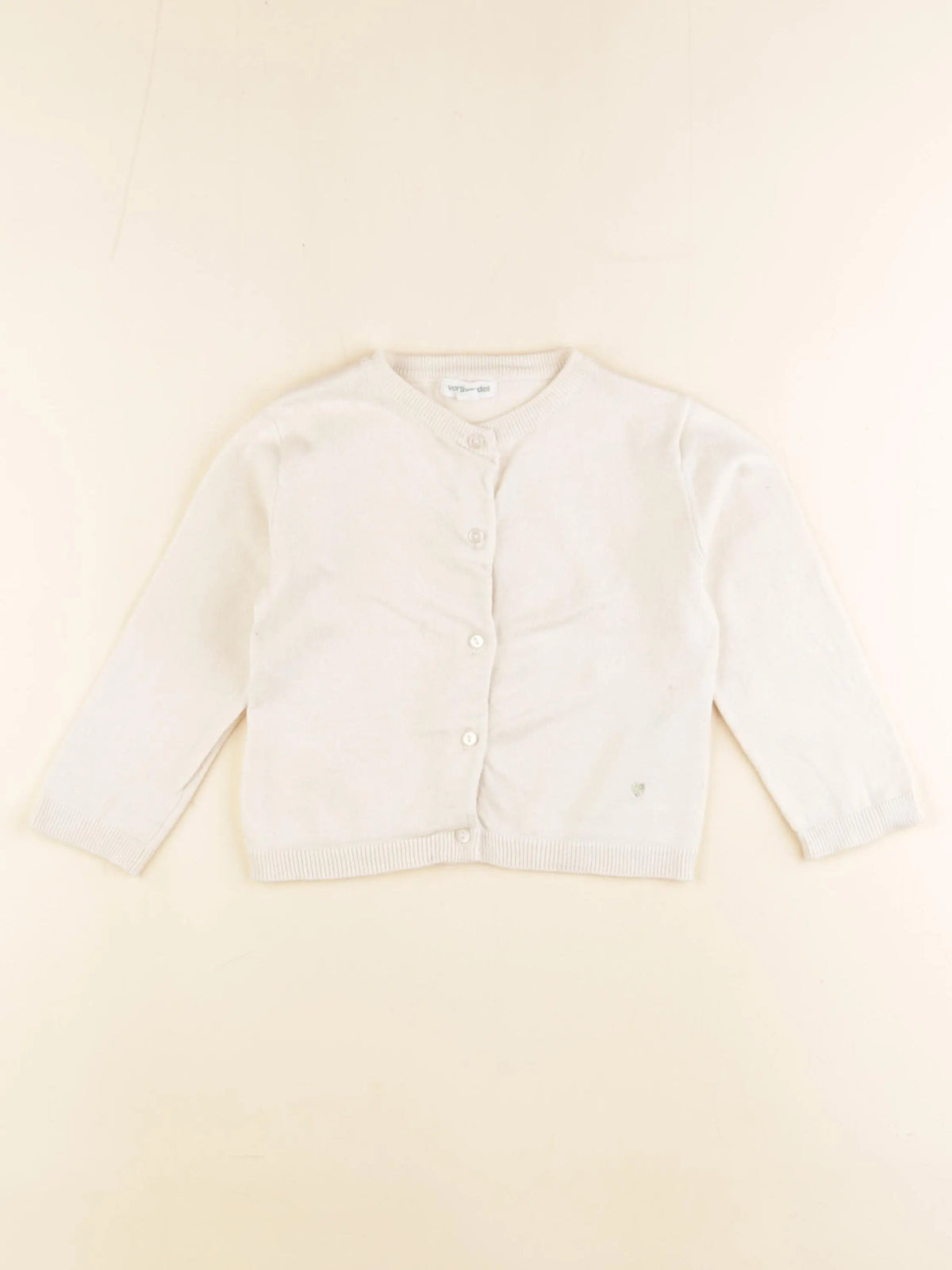 Vertbaudet - gilet beige - 2 ans