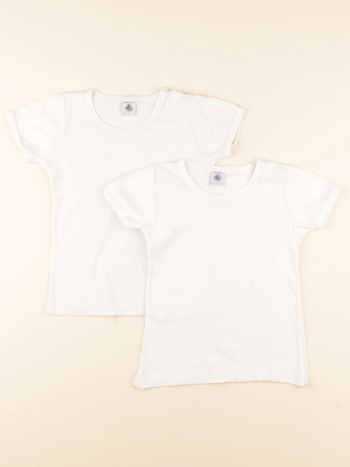 Petit Bateau - lot de 2 maillots de corps blanc - 5 ans